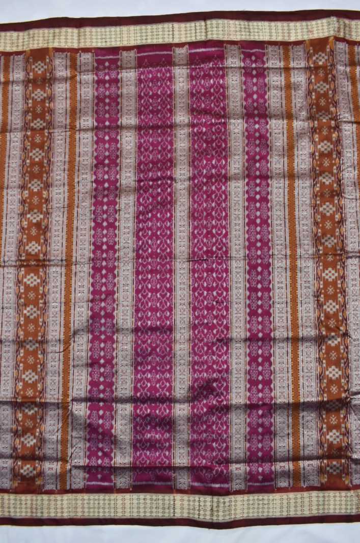 Beige Crane Boyanika Sambalpuri Bomkai Pata Handloom Cotton Silk Saree –  IndianVillèz