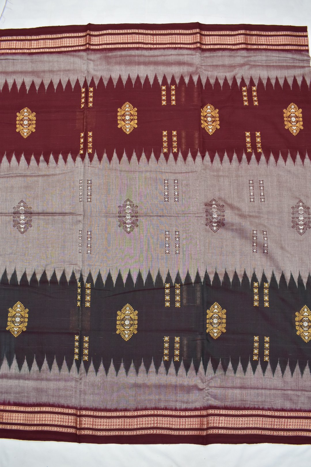 Multi Colour Sambalpuri Handloom Cotton Bomkai Saree