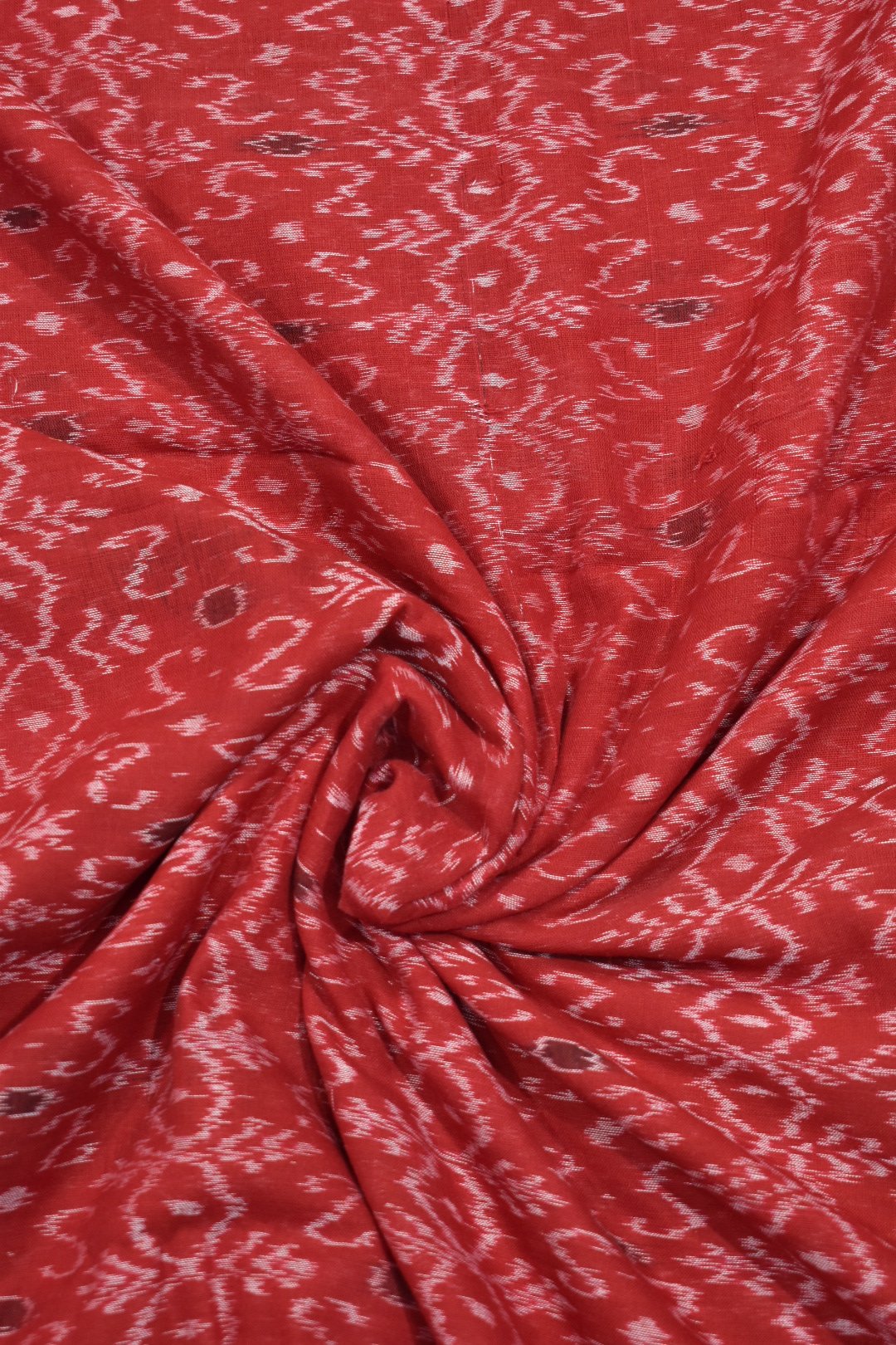 Red Colour Sambalpuri Handloom Cotton Fabrics