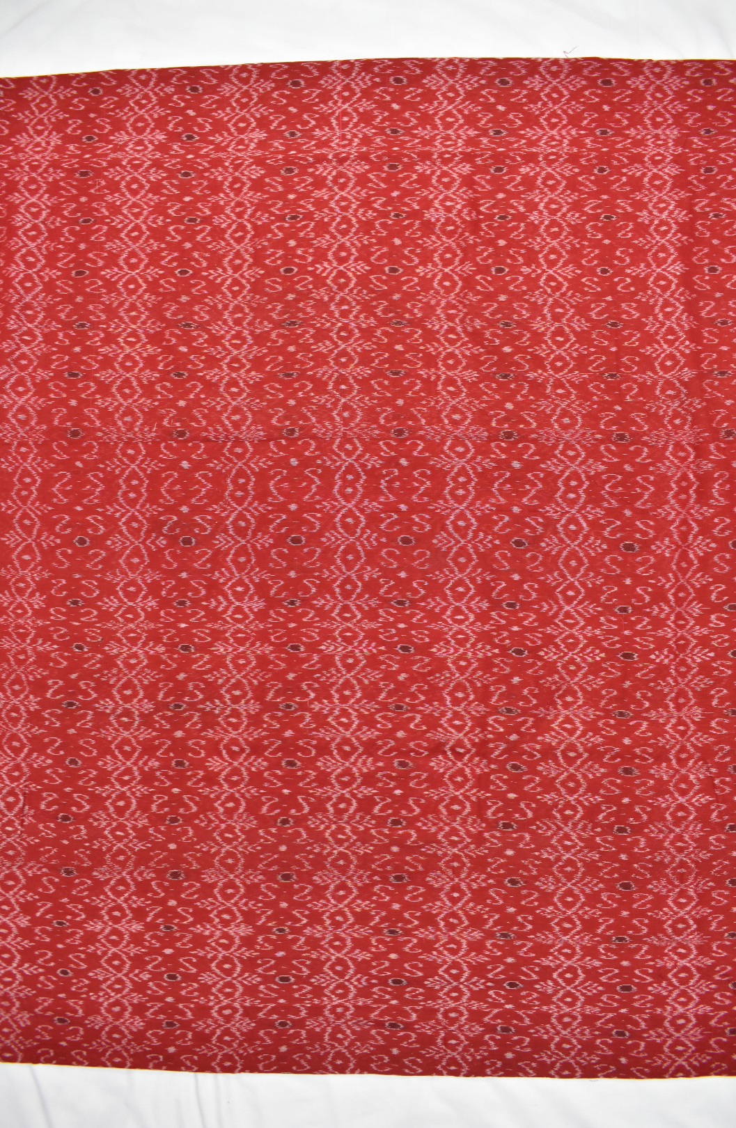 Red Colour Sambalpuri Handloom Cotton Fabrics - Image 4