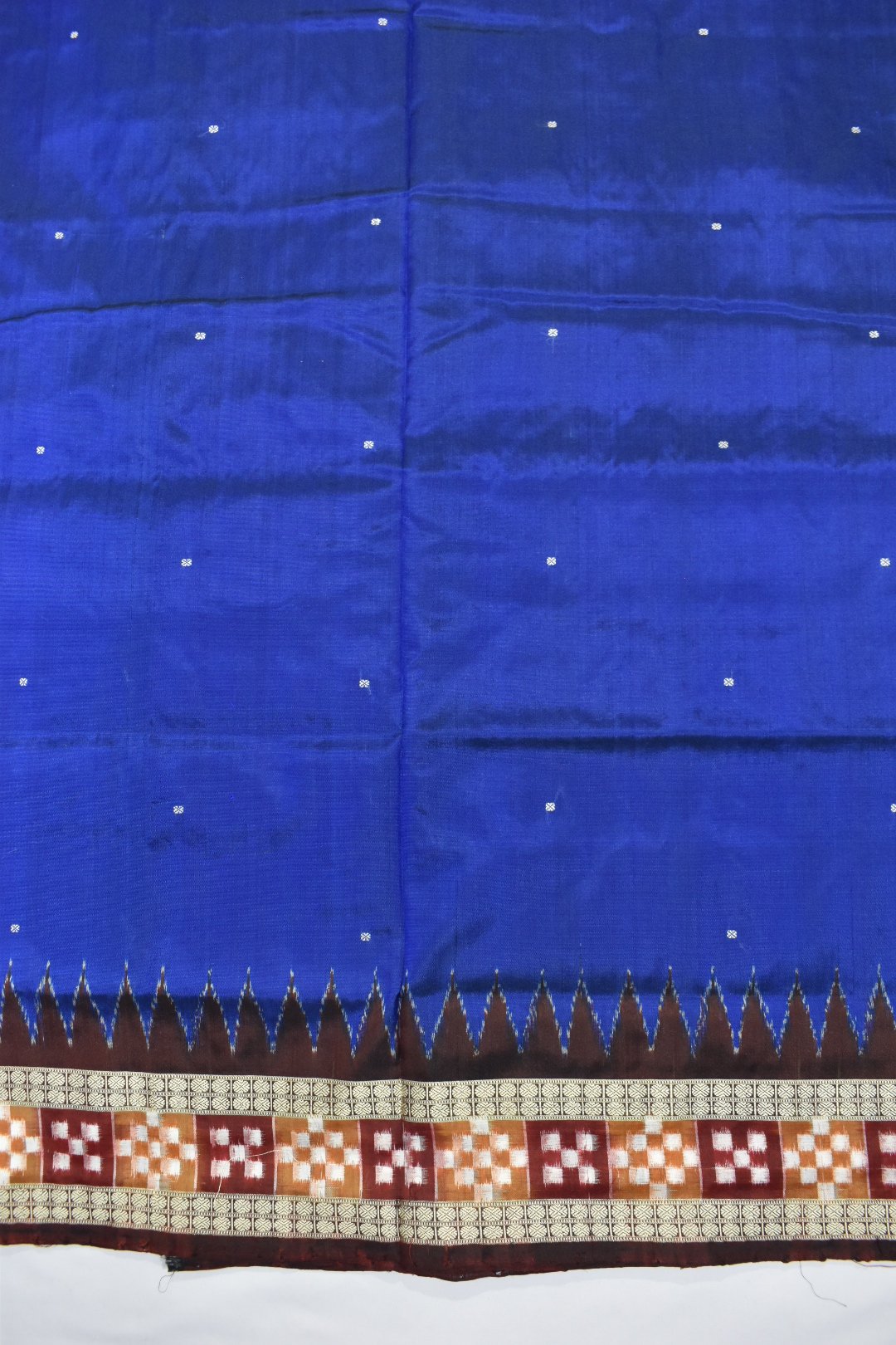 Blue Colour Pasapali Border Sambalpuri Handloom Bomkai Silk Saree ...