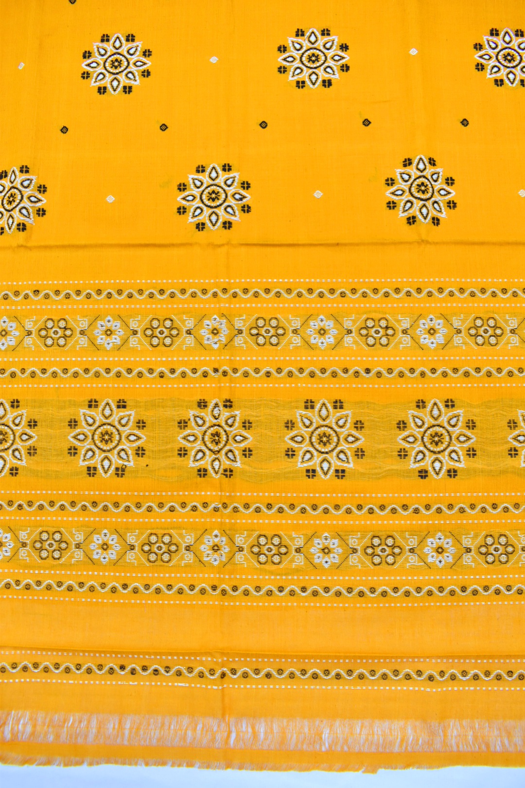 YellowColour Sambalpuri Handloom Cotton Bomkai Dress Materials - Image 4