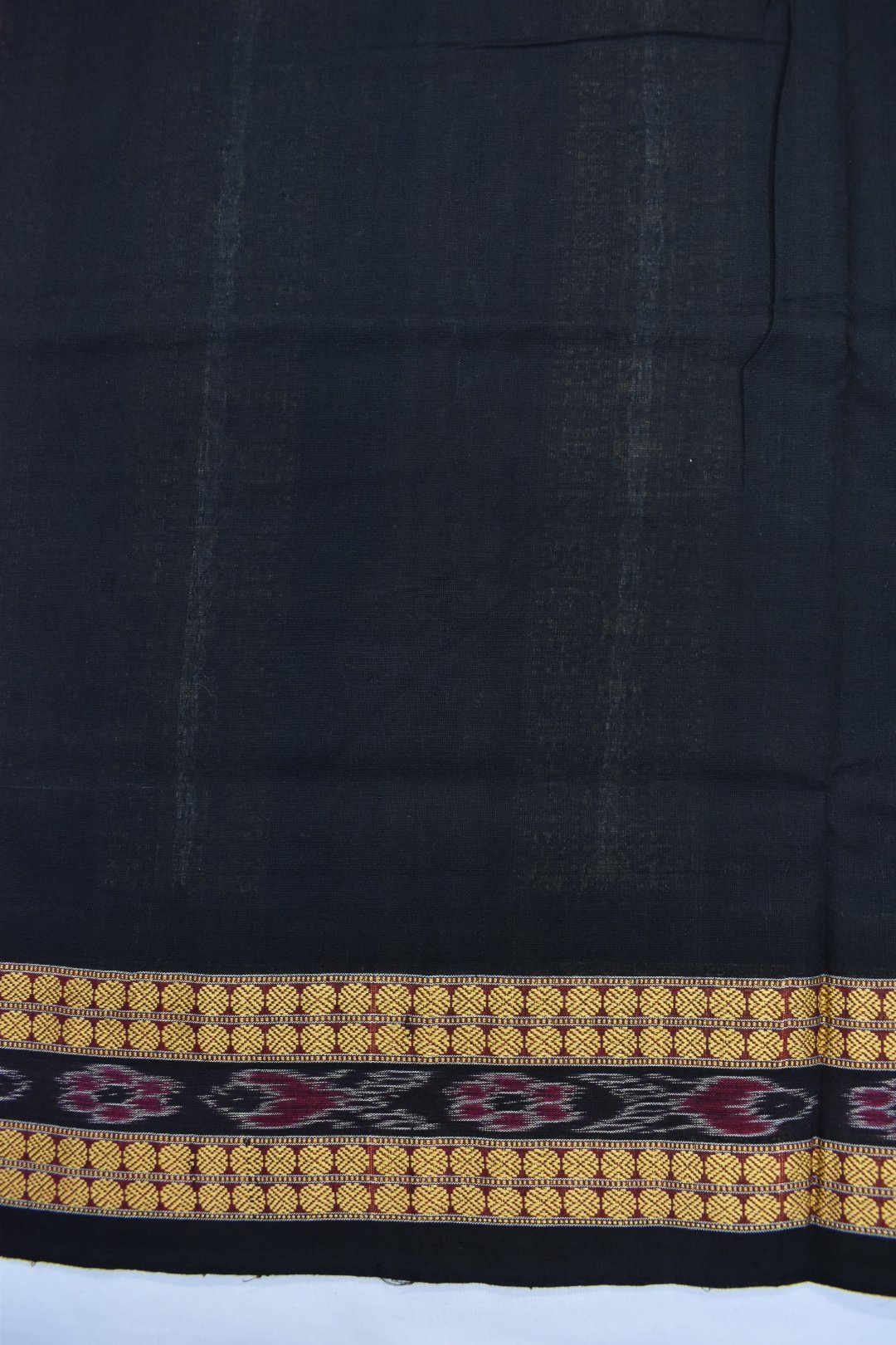 Maroon Colour Sambalpuri Handloom Cotton Bomkai Saree - Image 5