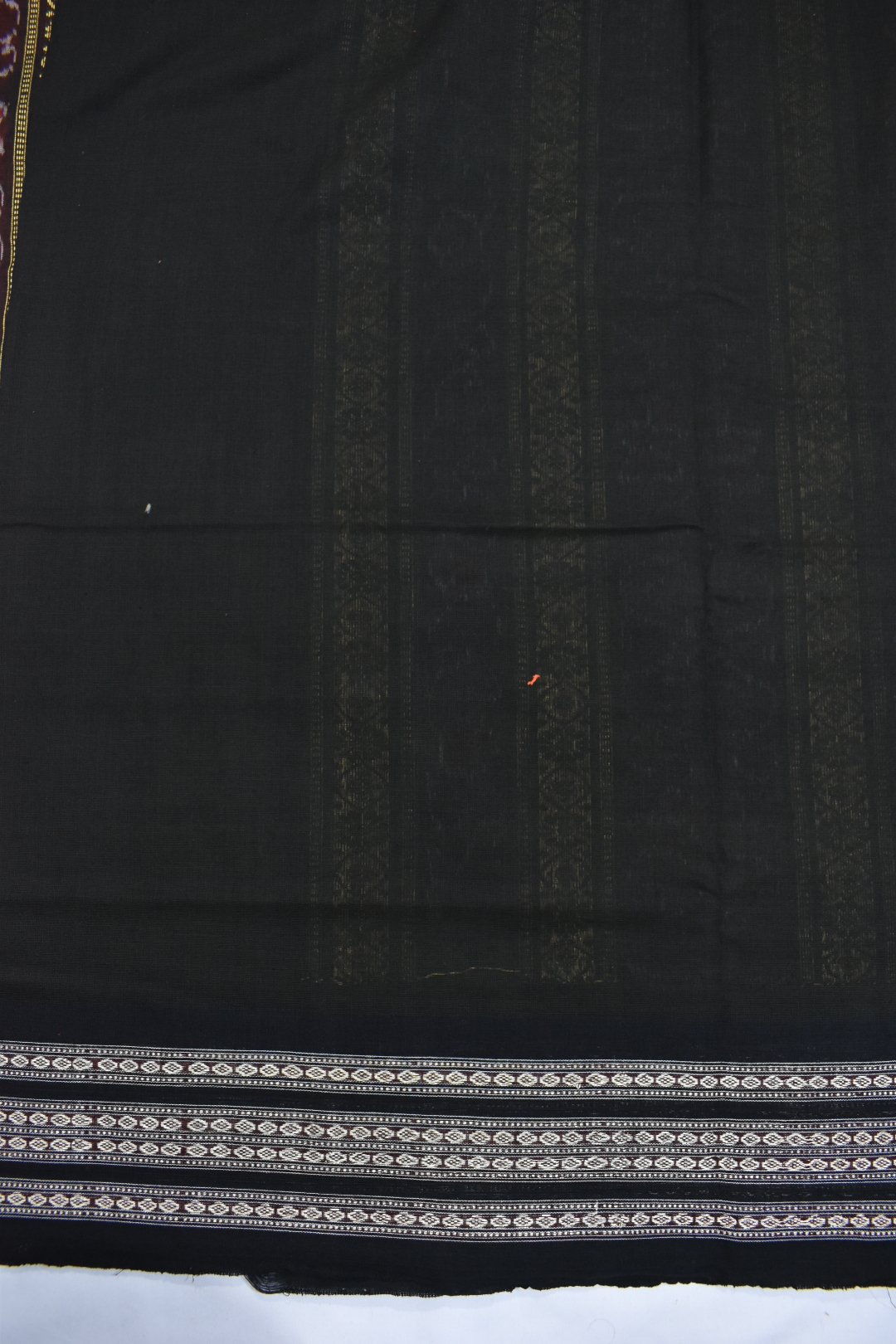 Orange Colour Sambalpuri Handloom Cotton Bomkai Saree - Image 6
