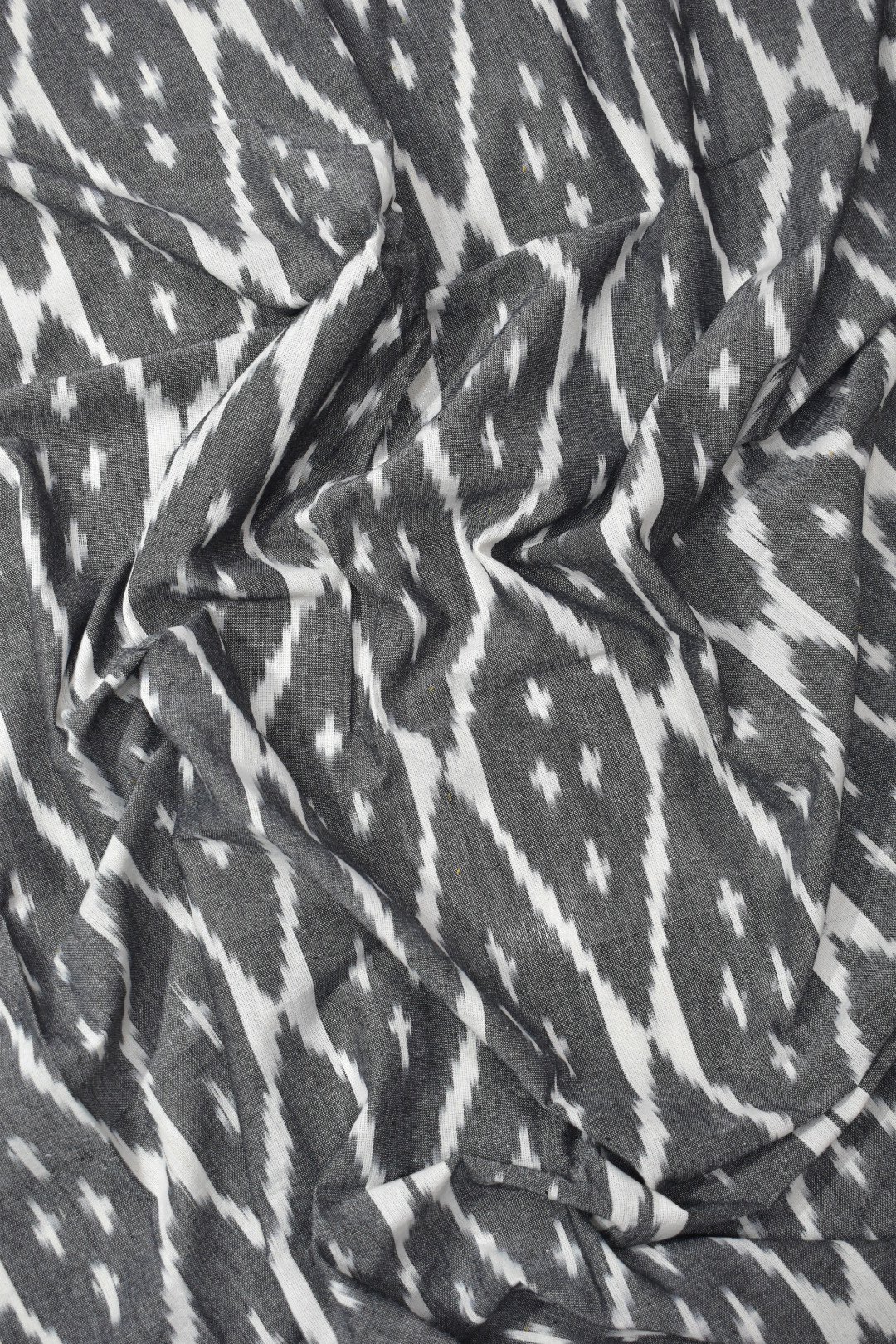 Gray Colour Pochampally Single Cotton Bedsheets - Image 3