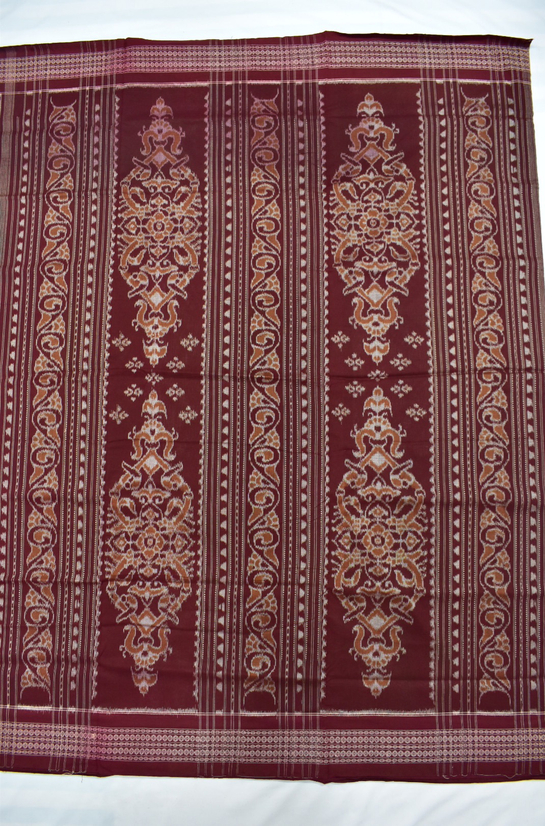 Liteteal Colour Sambalpuri Handloom Cotton Bandha Saree - Image 2