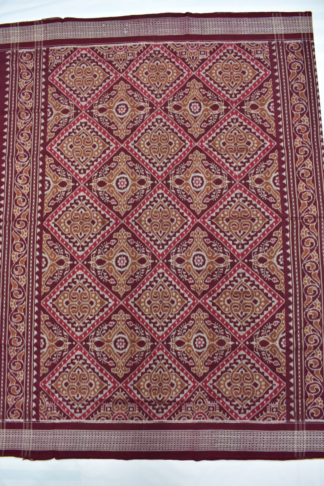 Liteteal Colour Sambalpuri Handloom Cotton Bandha Saree - Image 2