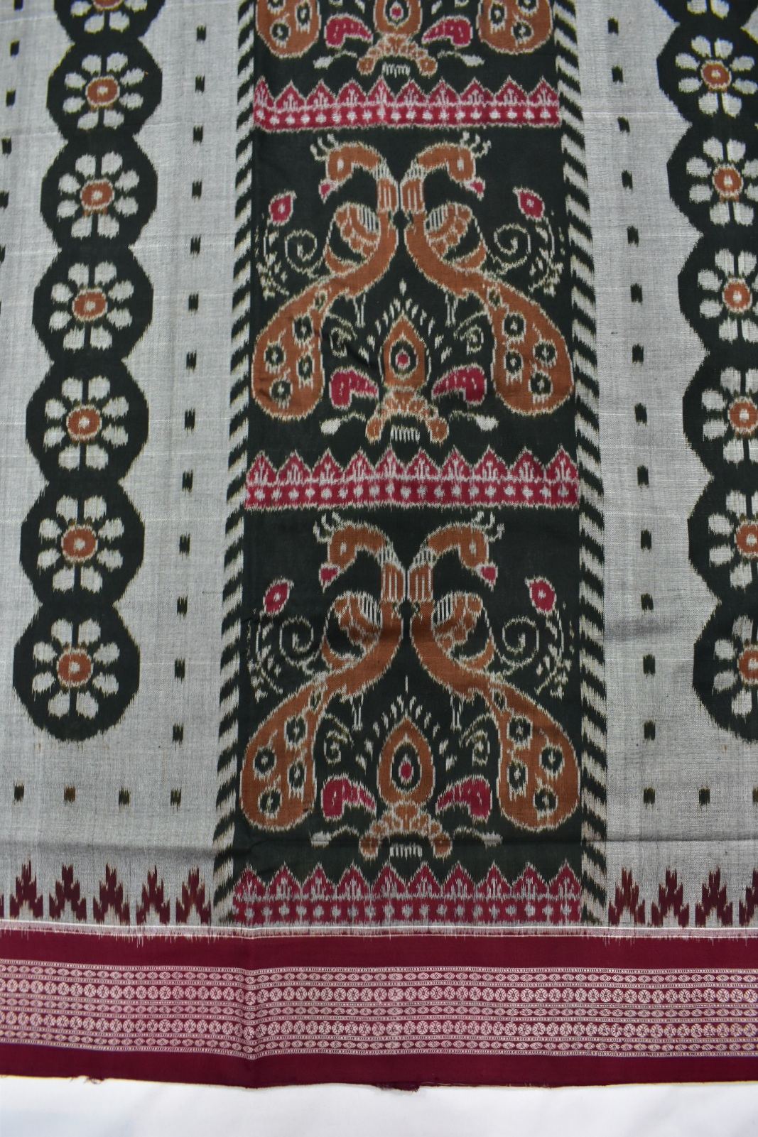 Liteteal Colour Sambalpuri Handloom Cotton Bandha Saree - Image 4