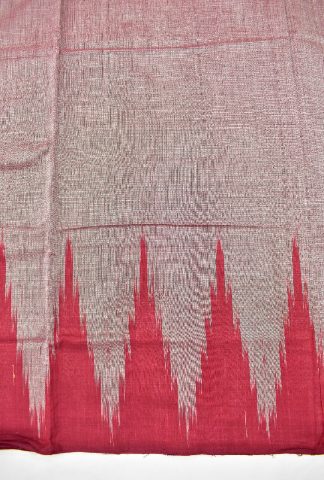 Lite-Red Colour Sambalpuri Handloom Cotton Saree - Image 4