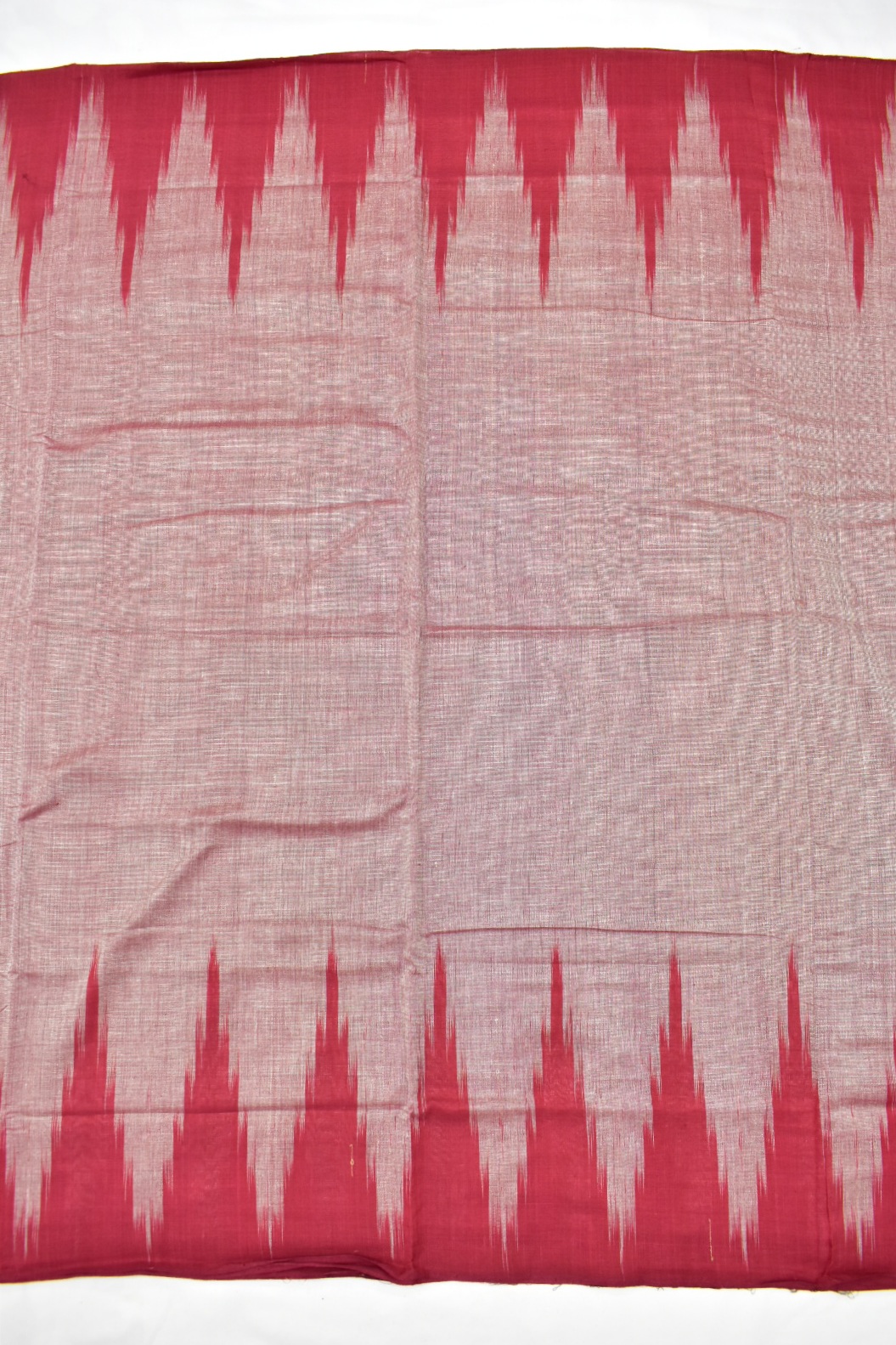 Lite-Red Colour Sambalpuri Handloom Cotton Saree