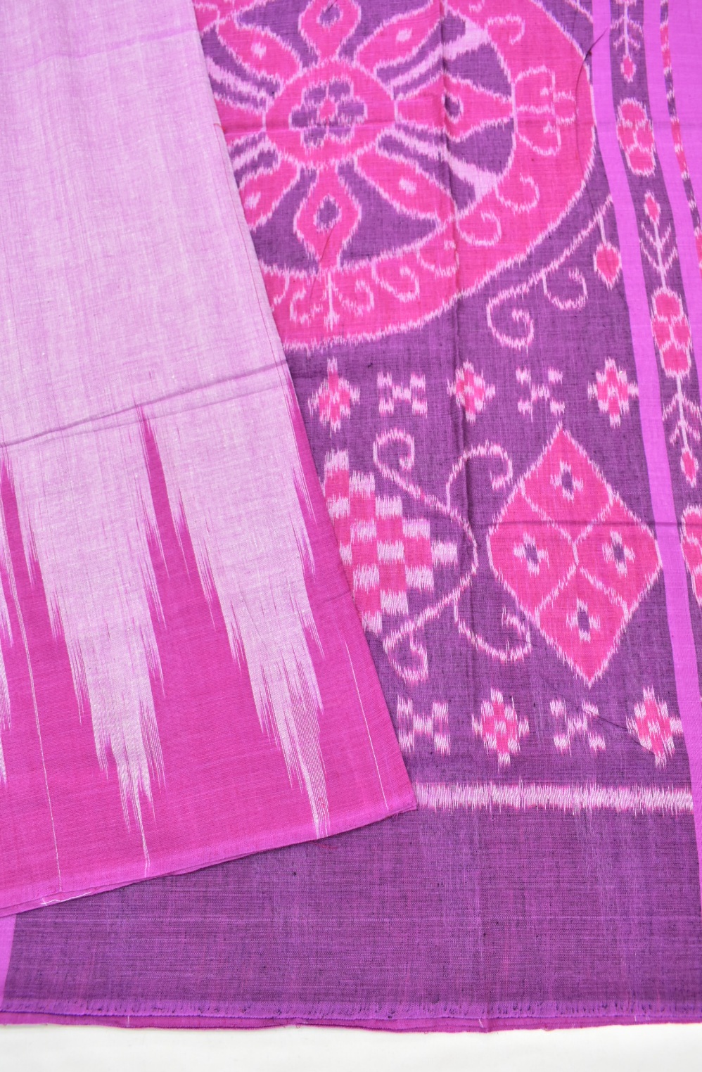 LitePurple Colour Sambalpuri Handloom Cotton Saree - Image 3