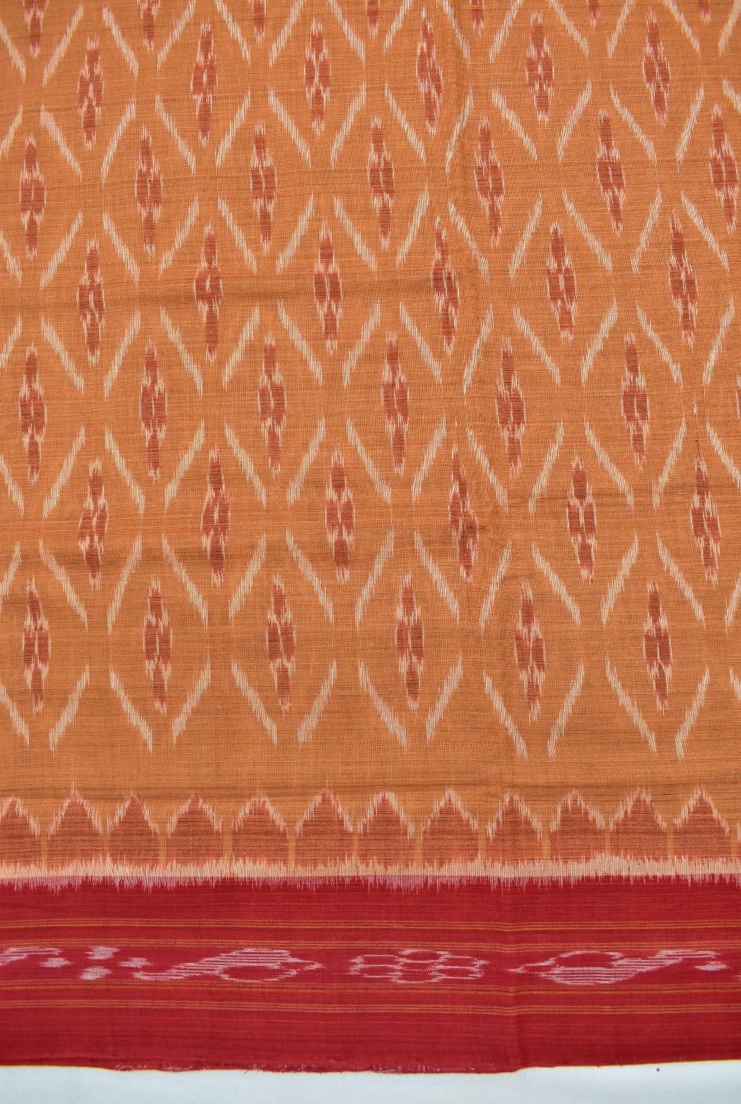 Brown Colour Sambalpuri Handloom Cotton Saree - Image 4