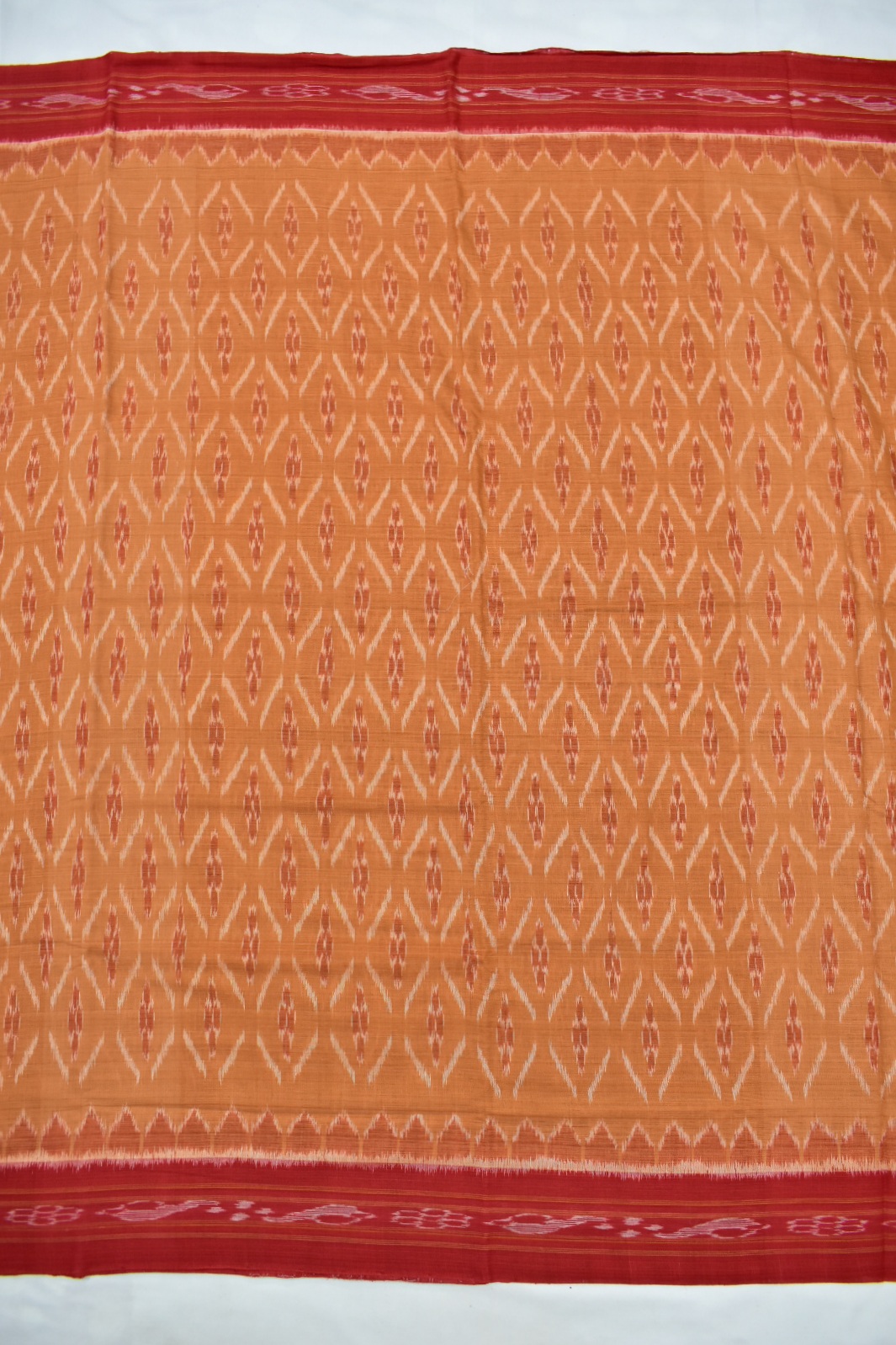 Brown Colour Sambalpuri Handloom Cotton Saree