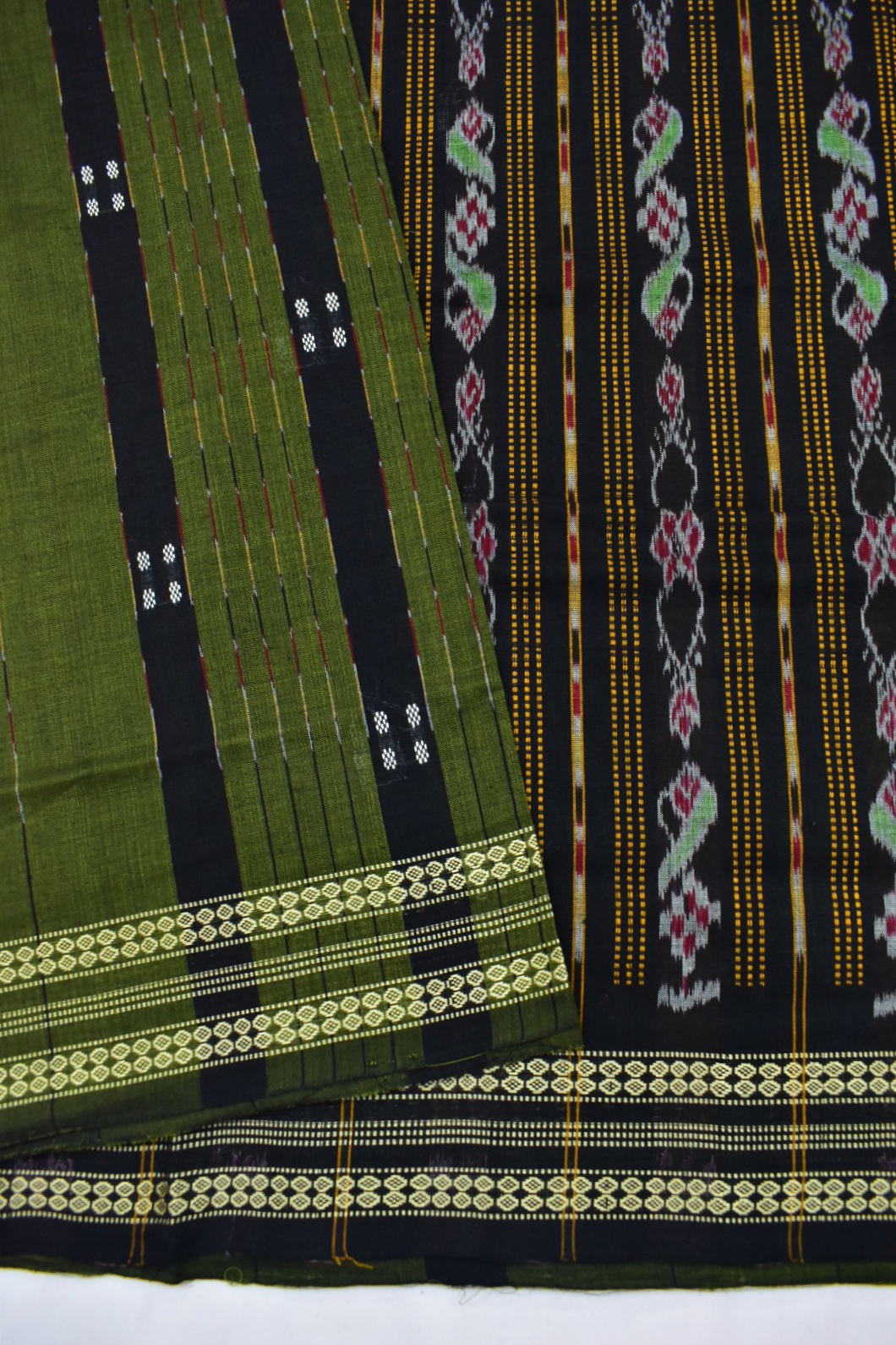 Mahendi Colour Sambalpuri Handloom Cotton Saree - Image 5