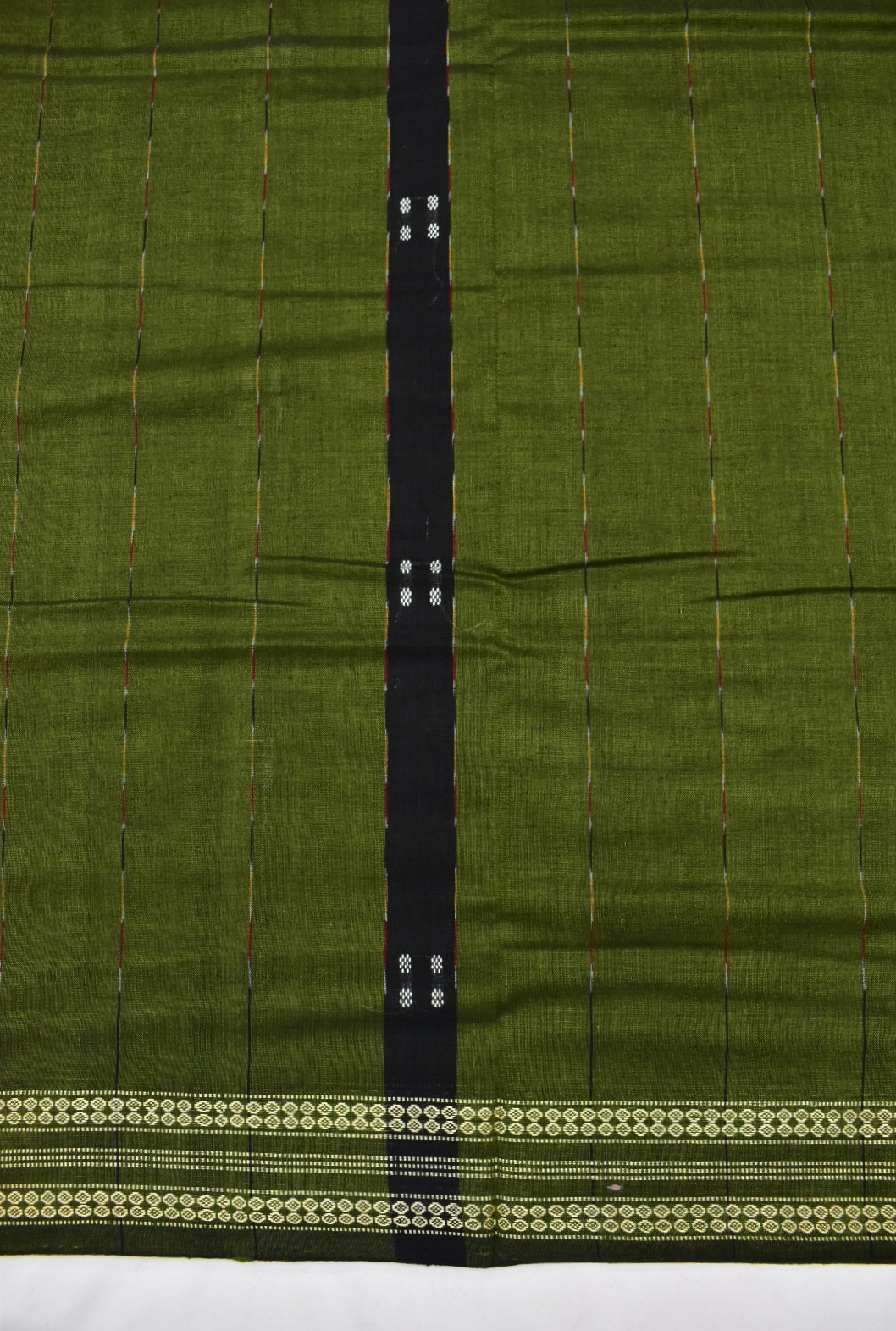 Mahendi Colour Sambalpuri Handloom Cotton Saree - Image 6