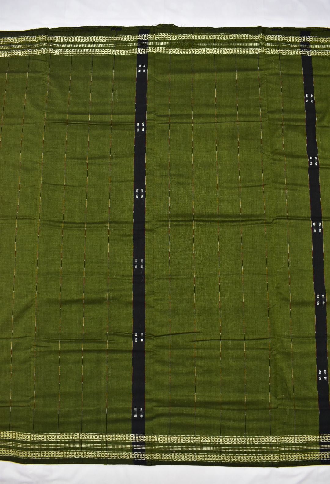 Mahendi Colour Sambalpuri Handloom Cotton Saree - Image 2