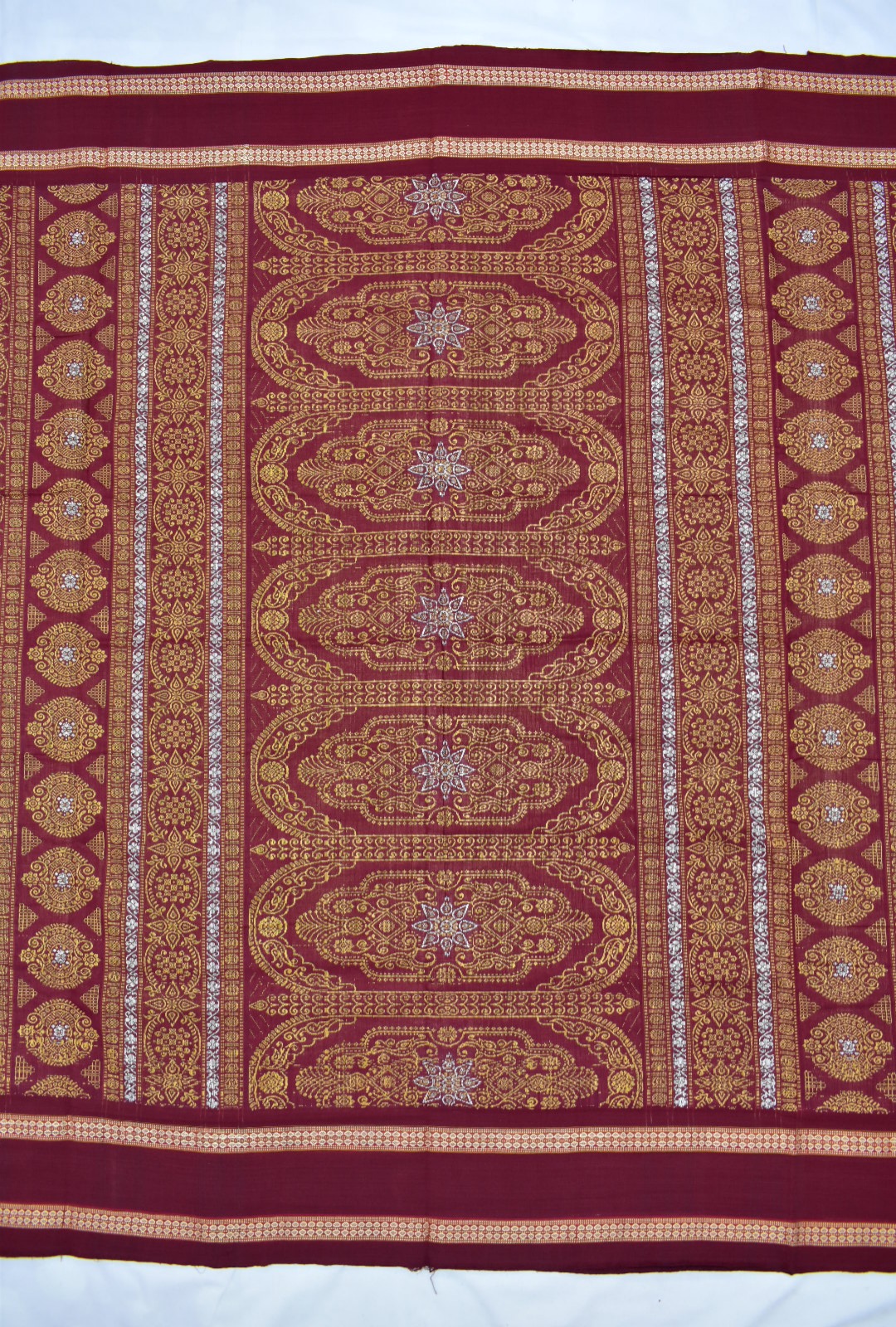 Sandcastle Colour Sambalpuri Handloom Cotton Bomkai Saree - Image 2