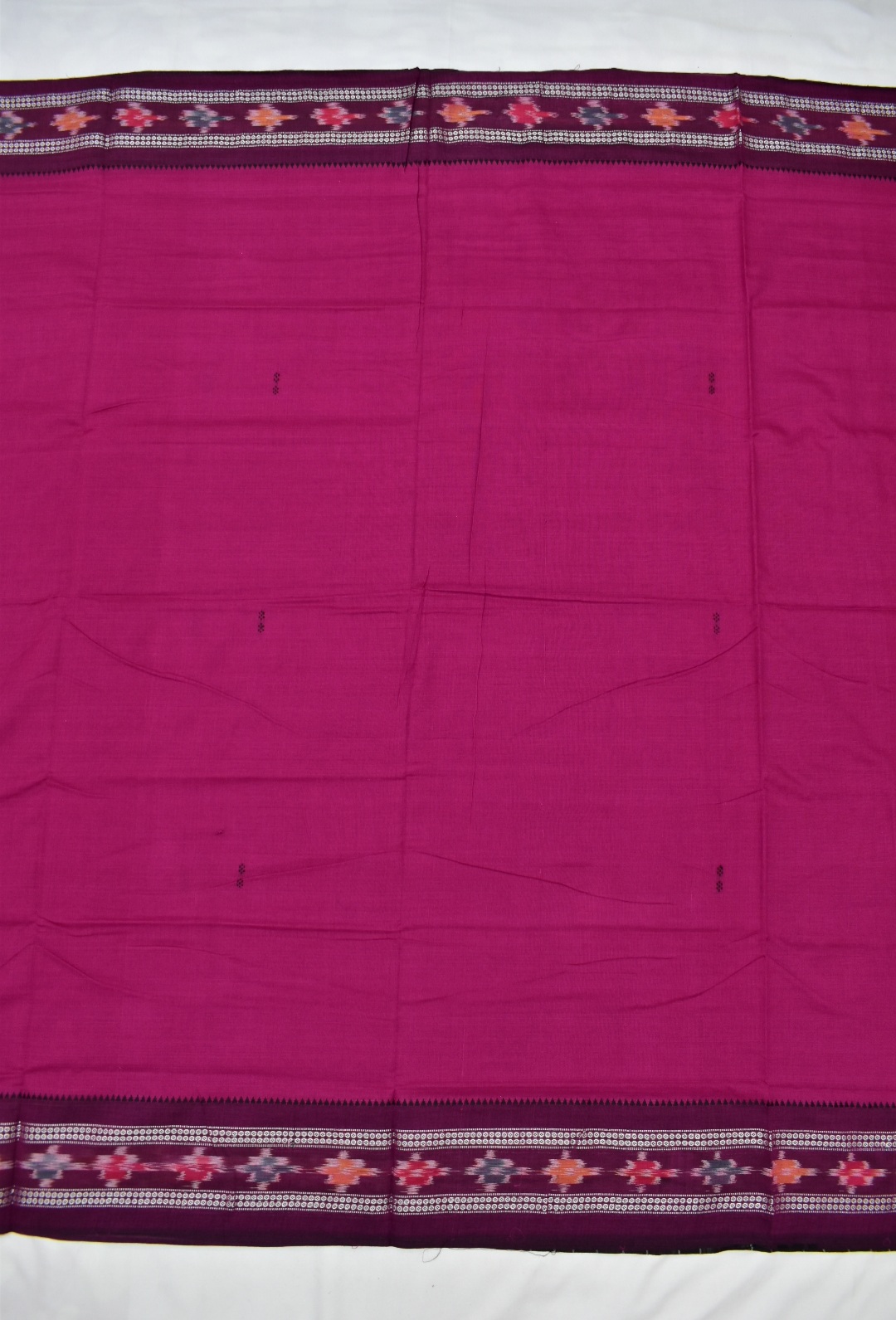 Rani Colour Sambalpuri Handloom Cotton Saree