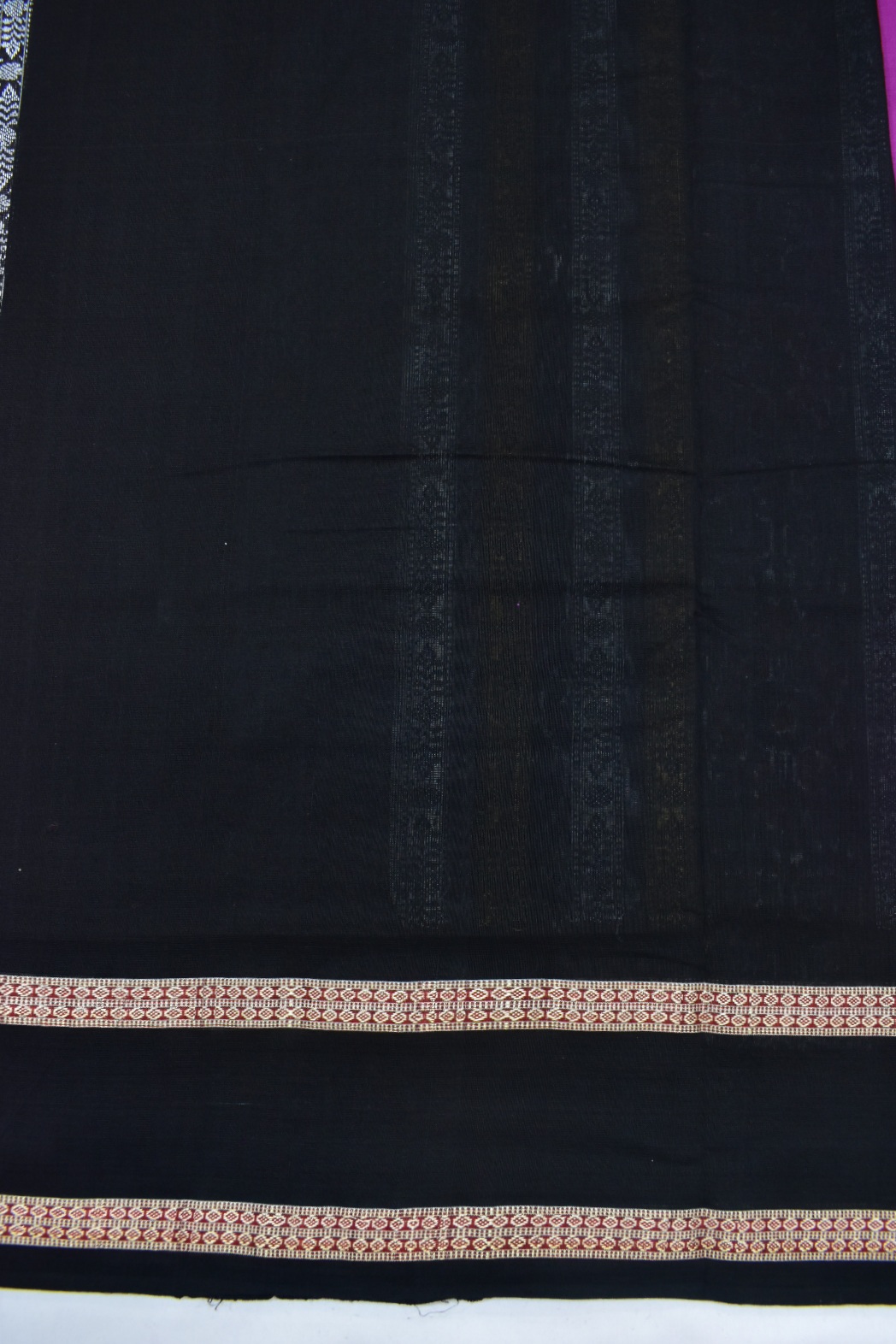 Rani Colour Sambalpuri Handloom Cotton Bomkai Saree - Image 6