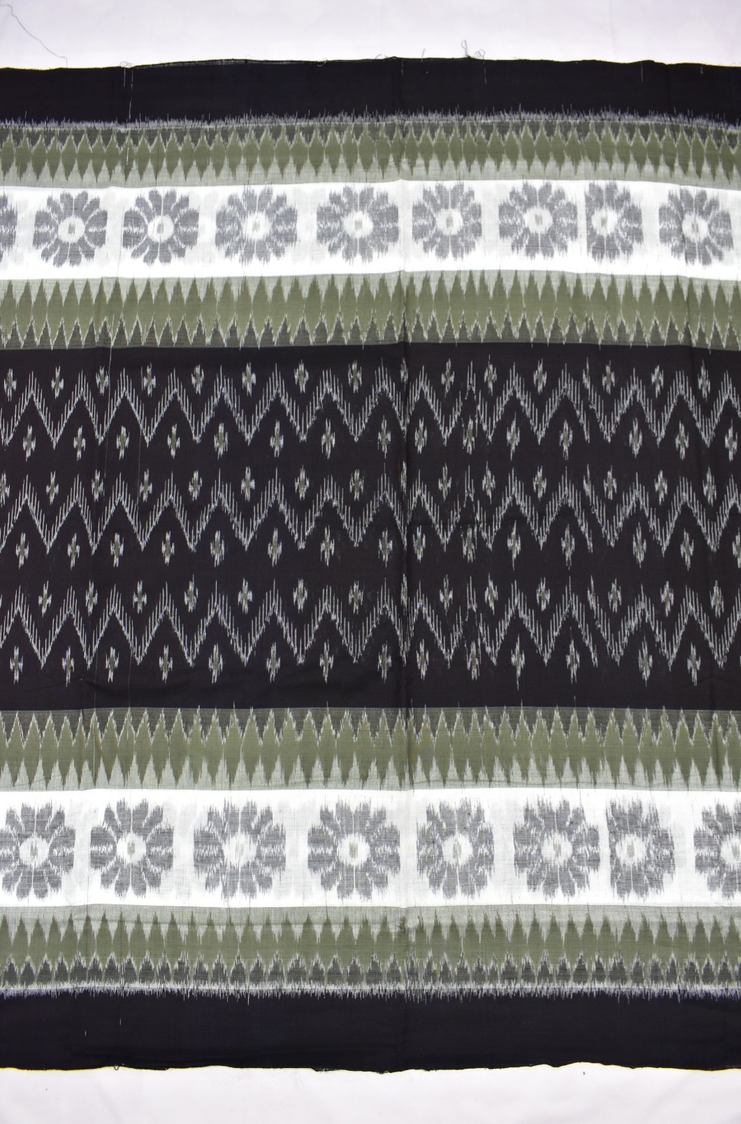 Black Colour Sambalpuri Handloom Cotton Saree