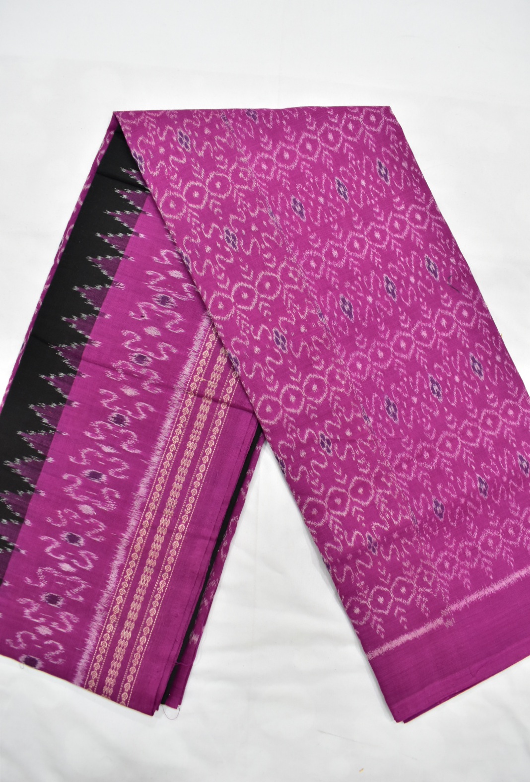 Pink Colour Sambalpuri Handloom Cotton Dress Material - Image 2