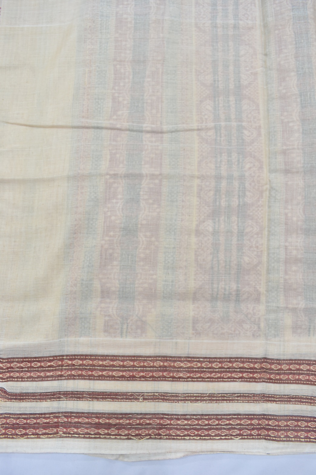 Rust Colour Sambalpuri Handloom cotton Bomkai Saree - Image 6
