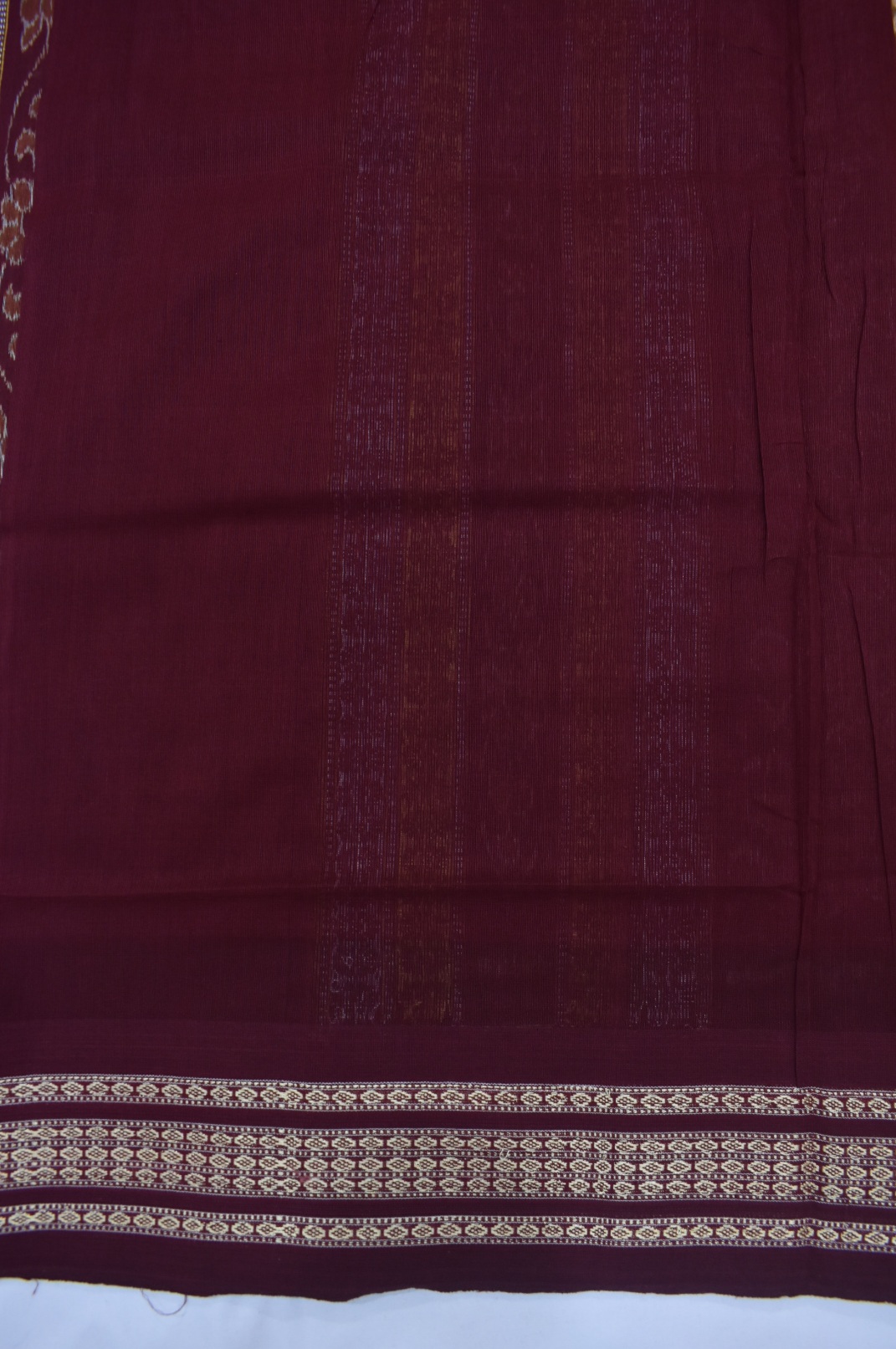 Brown Colour Sambalpuri Handloom cotton Bomkai Saree - Image 6