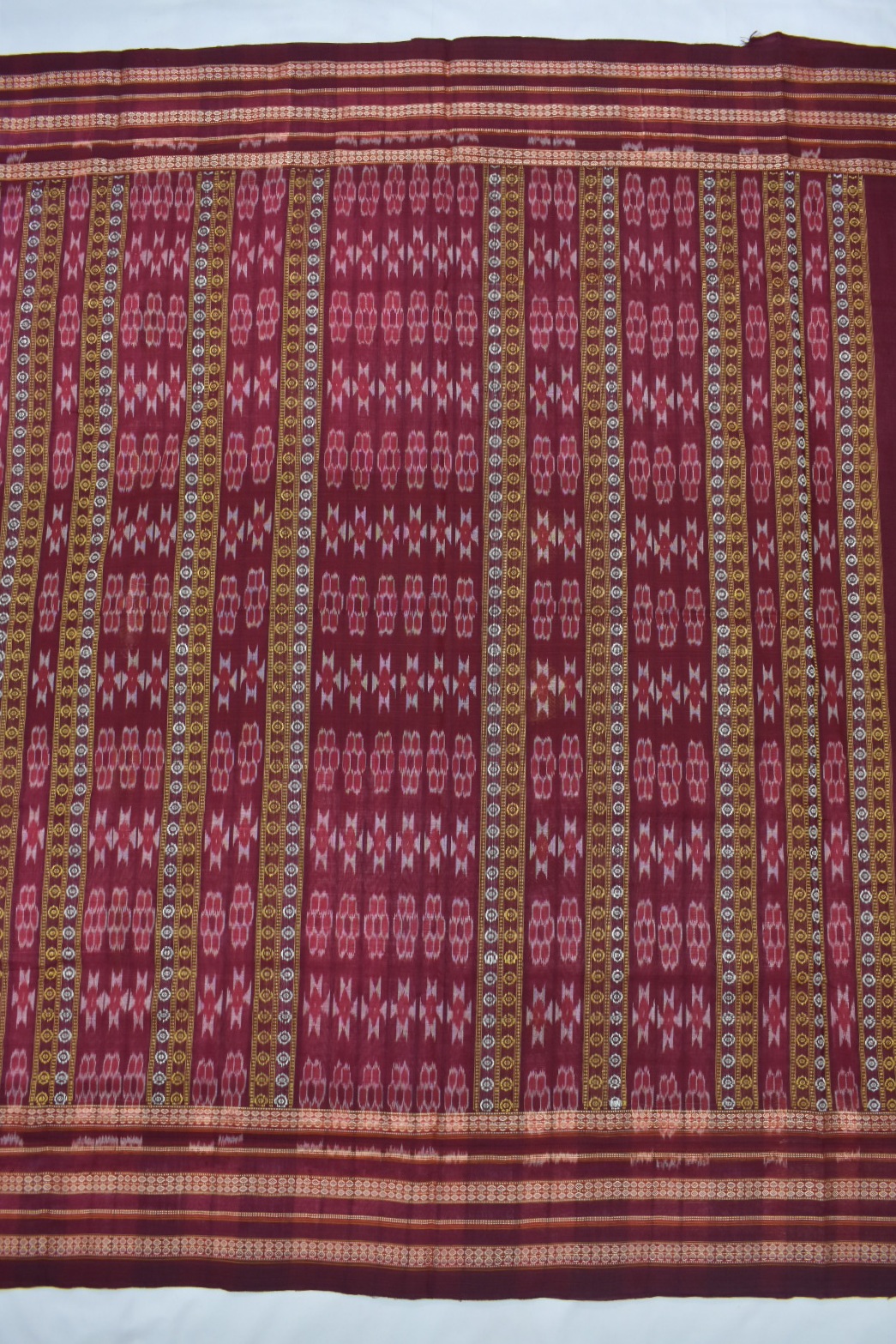 Dusty Colour Sambalpuri Handloom cotton Bomkai Saree - Image 2