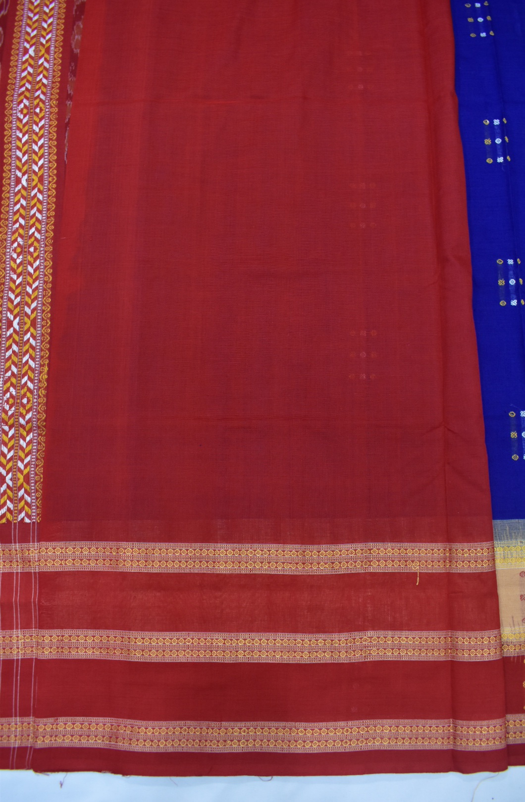 Black Colour Sambalpuri Handloom cotton Bomkai Saree - Image 6