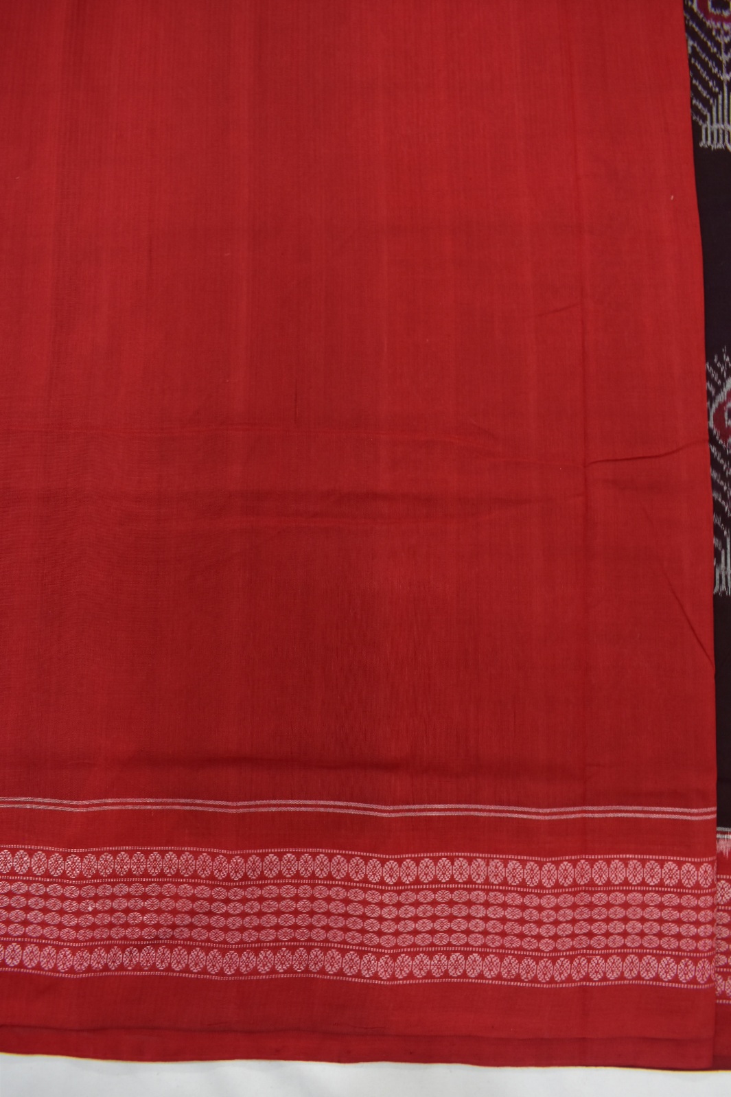 Coffe Colour Sambalpuri Handloom Cotton Bandha Saree - Image 6