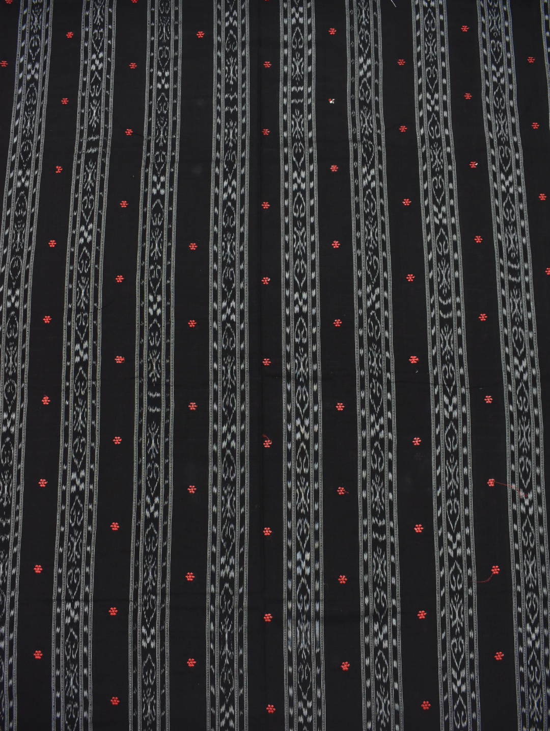 Black Colour Sambalpuri Handloom Cotton Bomkai Dress Material - Image 5