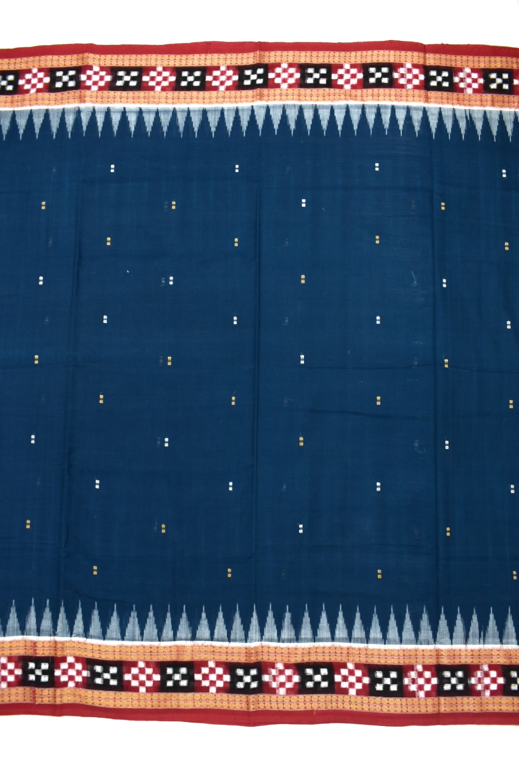 Sumati Colour Pasapali Border Sambalpuri Handloom Cotton Saree