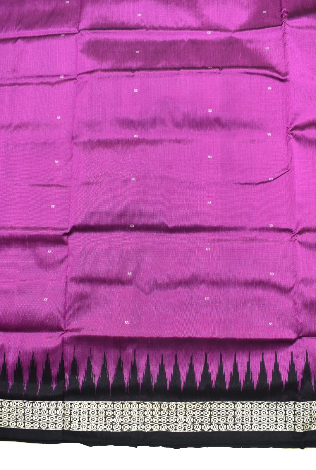 Rani Colour Sambalpuri Handloom Bomkai Silk Saree - Image 4
