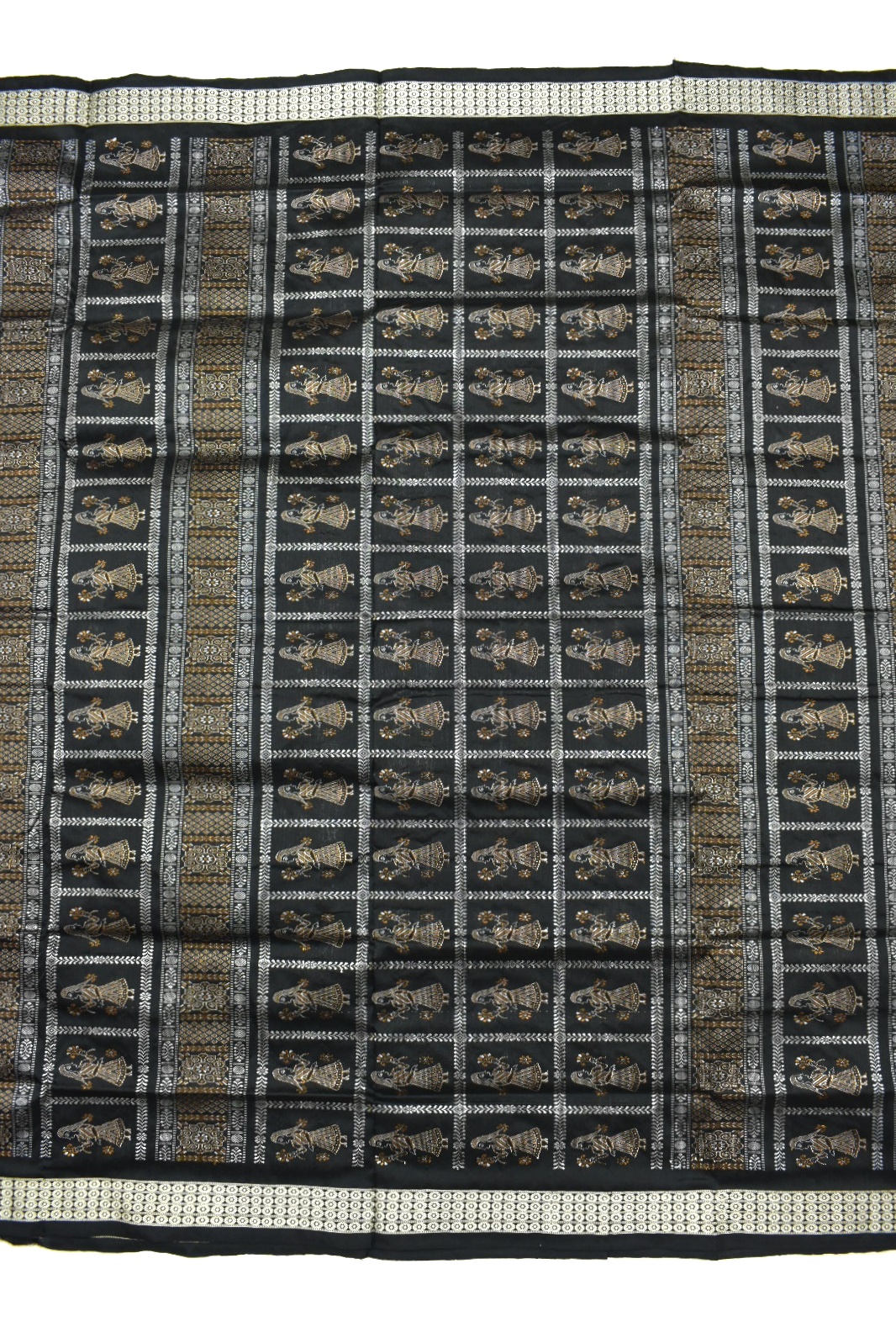 Rani Colour Sambalpuri Handloom Bomkai Silk Saree - Image 2