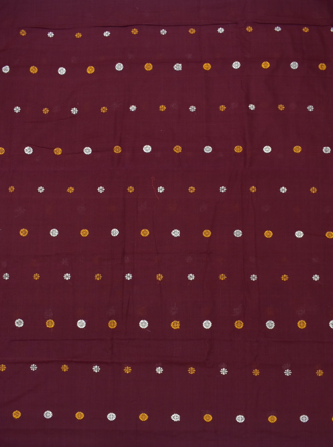 Deepmaroon Colour Sambalpuri Handloom Cotton Bomkai Dress Material - Image 5