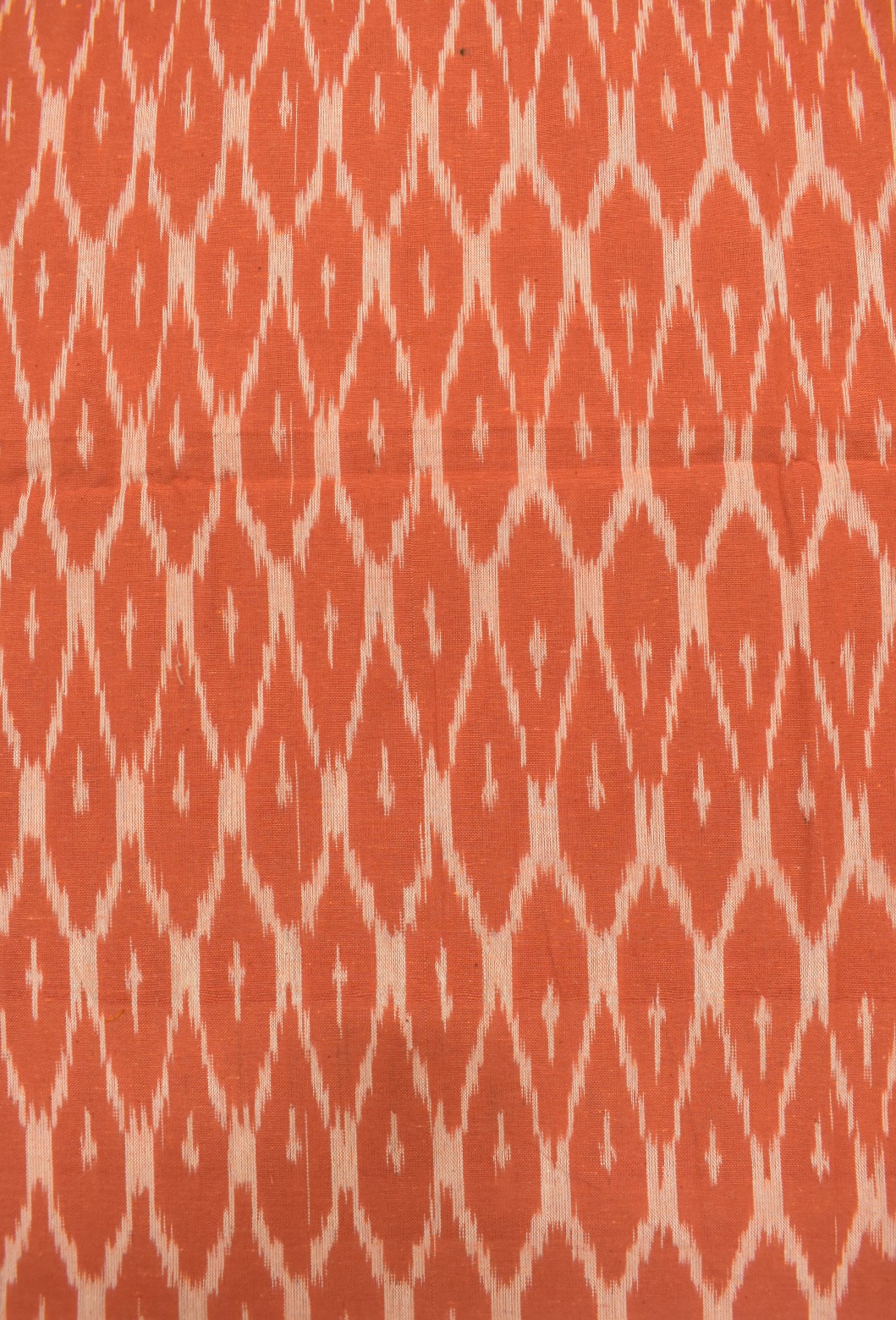 Orange Colour Pochampally Handloom Cotton Dress Material - Image 3