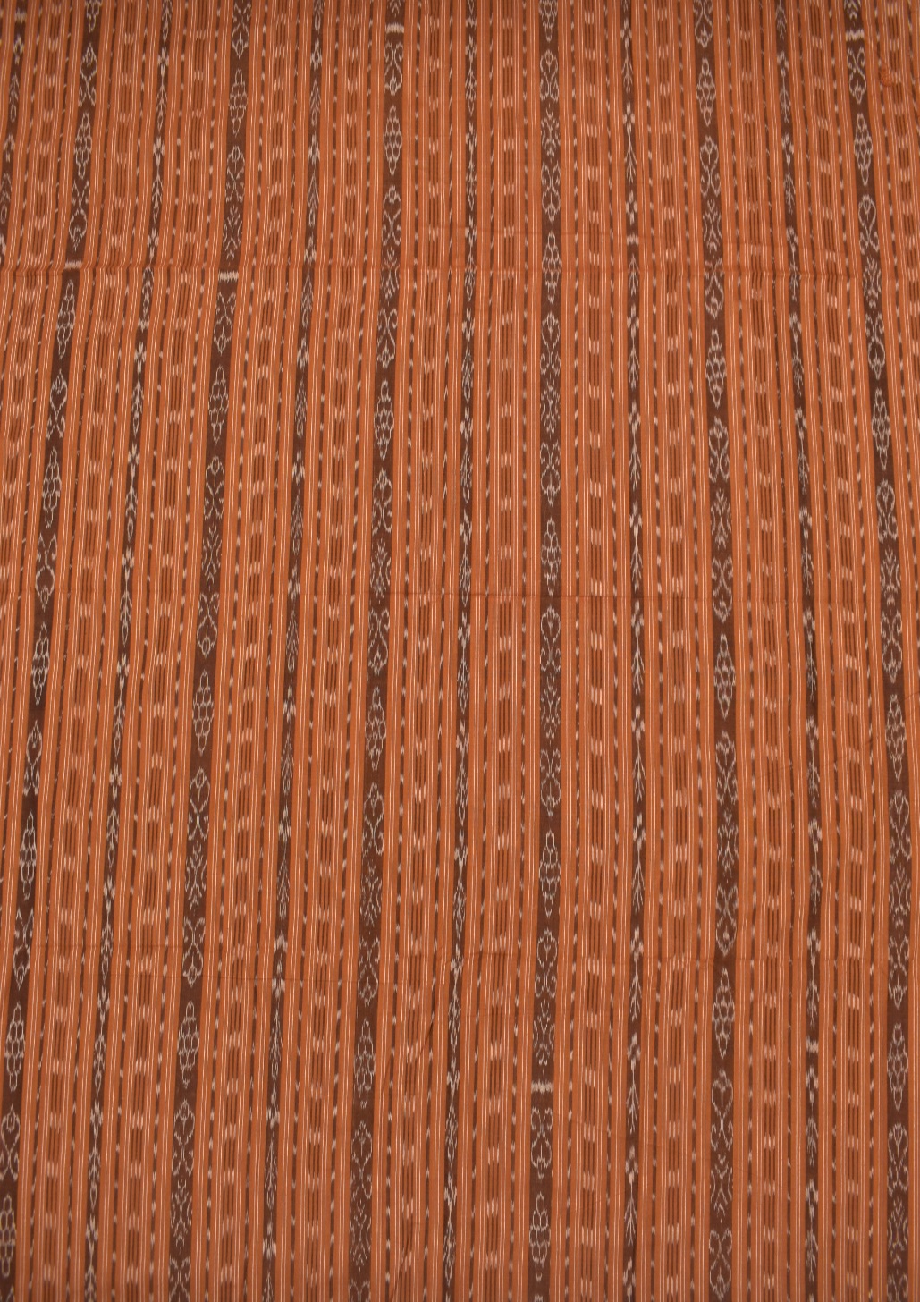 Rust Colour Sambalpuri Handloom Cotton Dress Material - Image 5