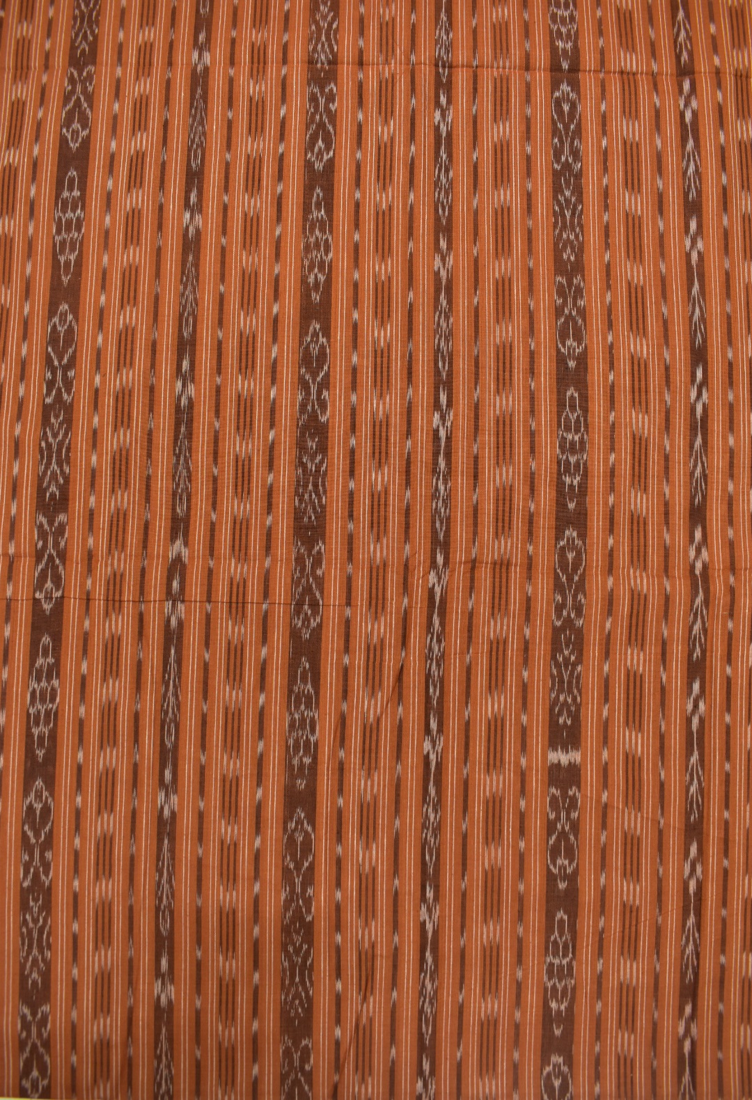 Rust Colour Sambalpuri Handloom Cotton Dress Material - Image 4