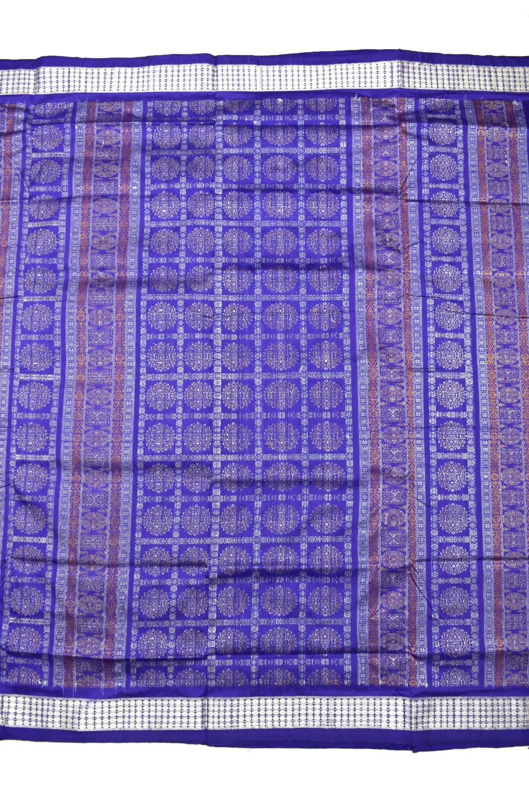 Purple Colour Sambalpuri Handloom Bomkai Silk Saree - Image 2