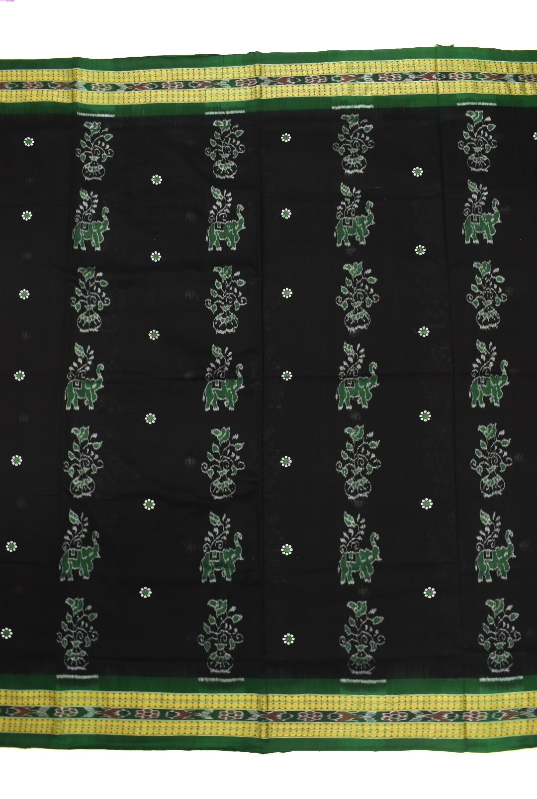 Black Colour Sambalpuri Handloom cotton Bomkai Saree