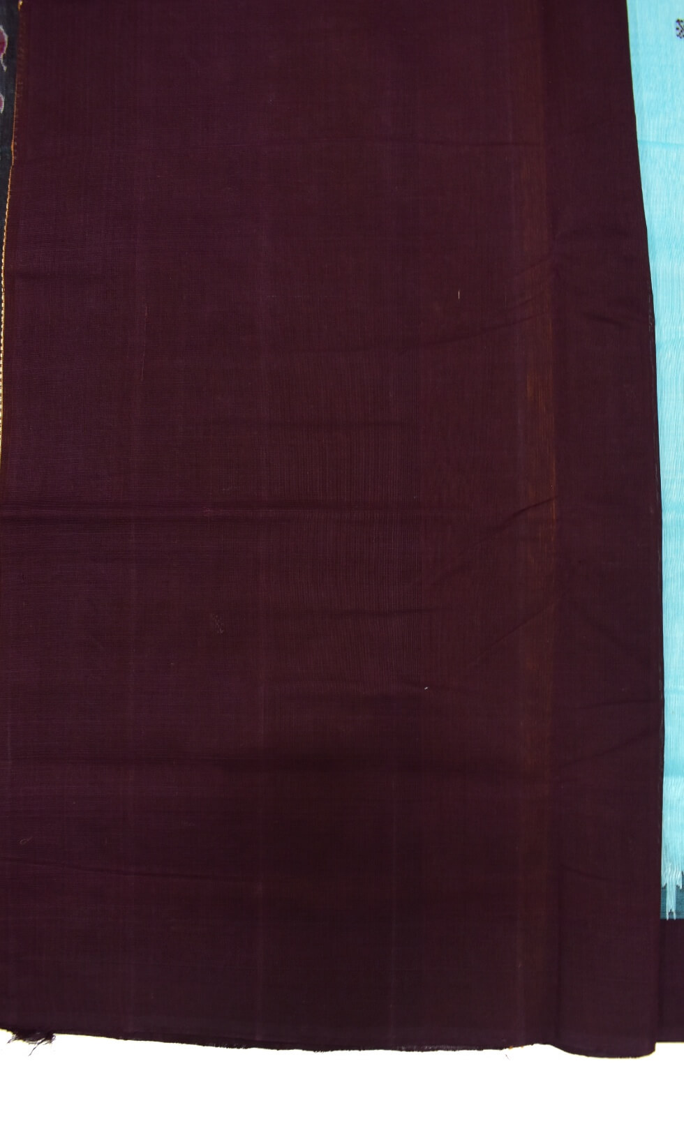 Sky Colour Sambalpuri Handloom Cotton Bapta Saree - Image 5
