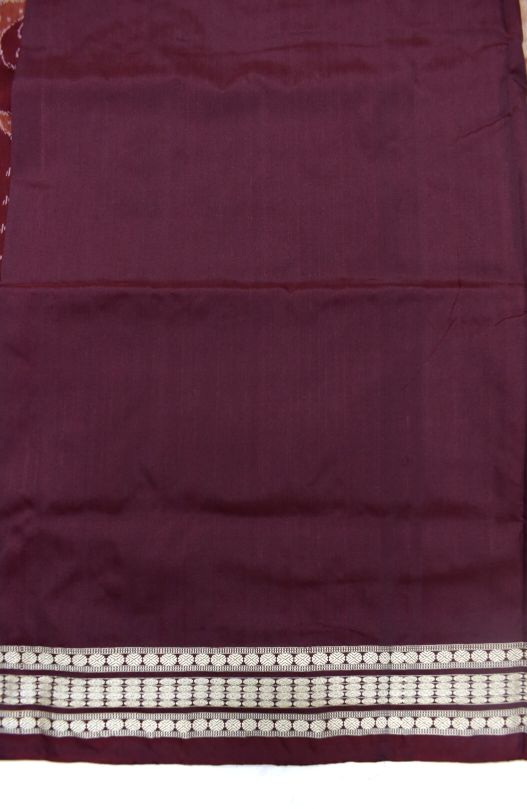 Beige Colour Sambalpuri Handloom Bomkai Silk Saree - Image 5