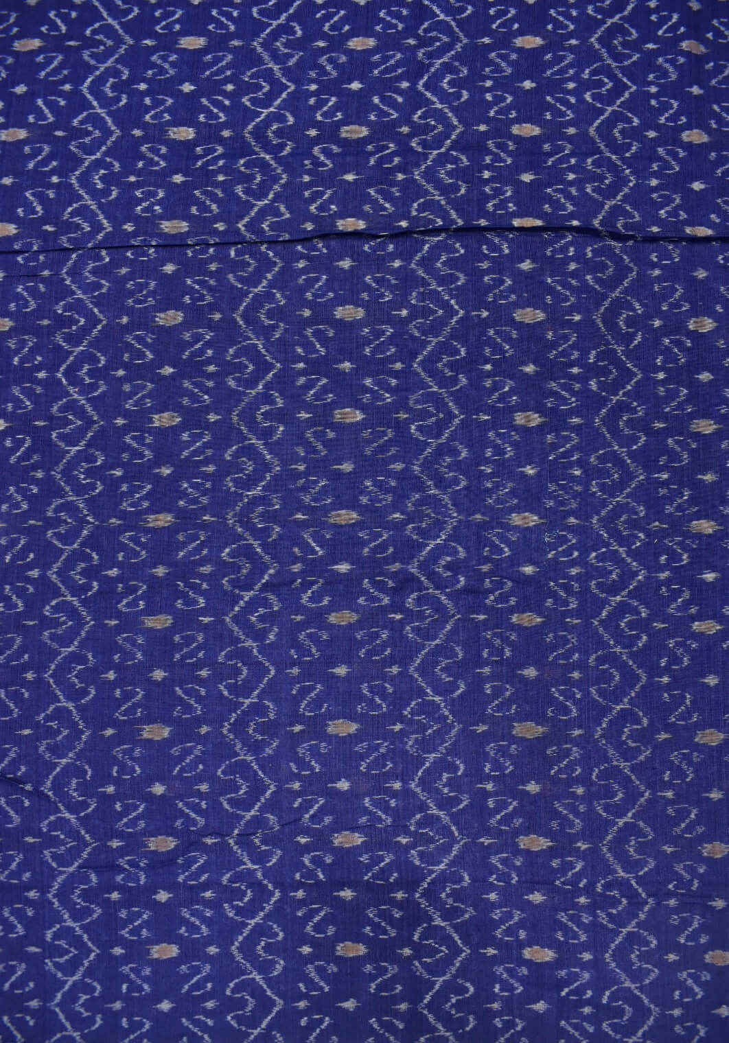 Blue Colour Sambalpuri Handloom Cotton Dress Material - Image 4