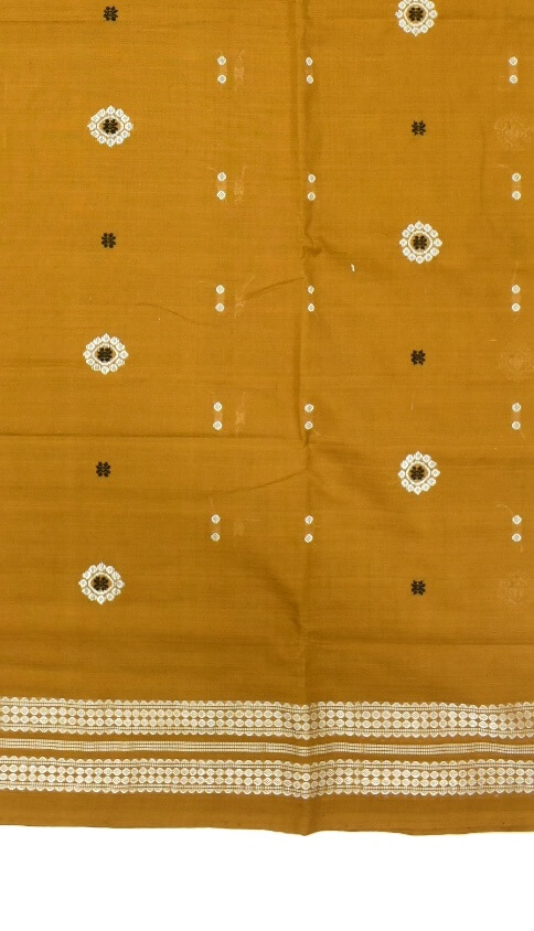 Mahendi Colour Sambalpuri Handloom cotton Saree - Image 4