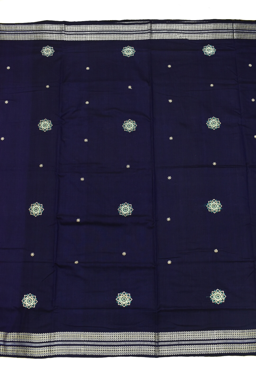 Blue Colour Sambalpuri Handloom Cotton Saree