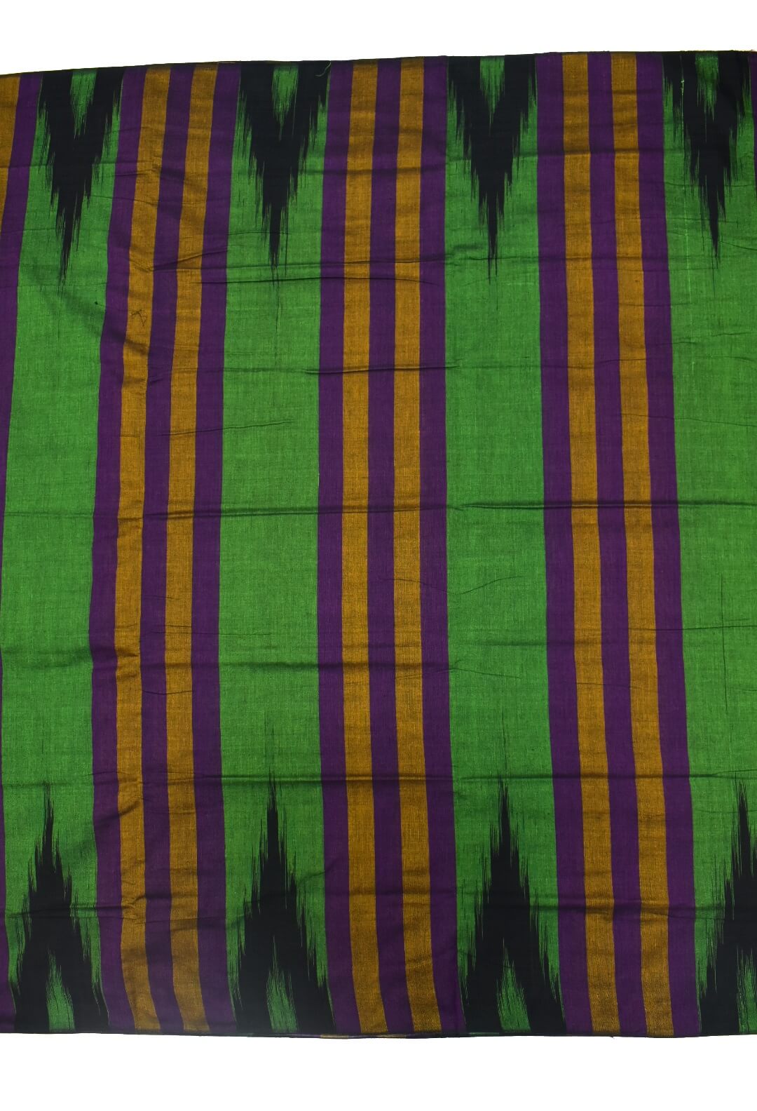 Green Colour Sambalpuri Handloom Cotton Saree