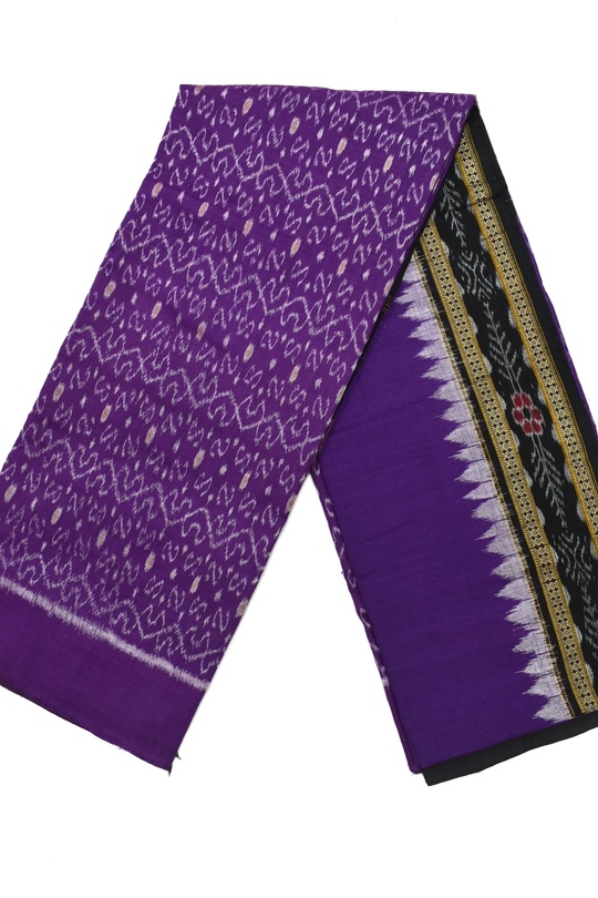 Violet Colour Sambalpuri Handloom Cotton Dress Material