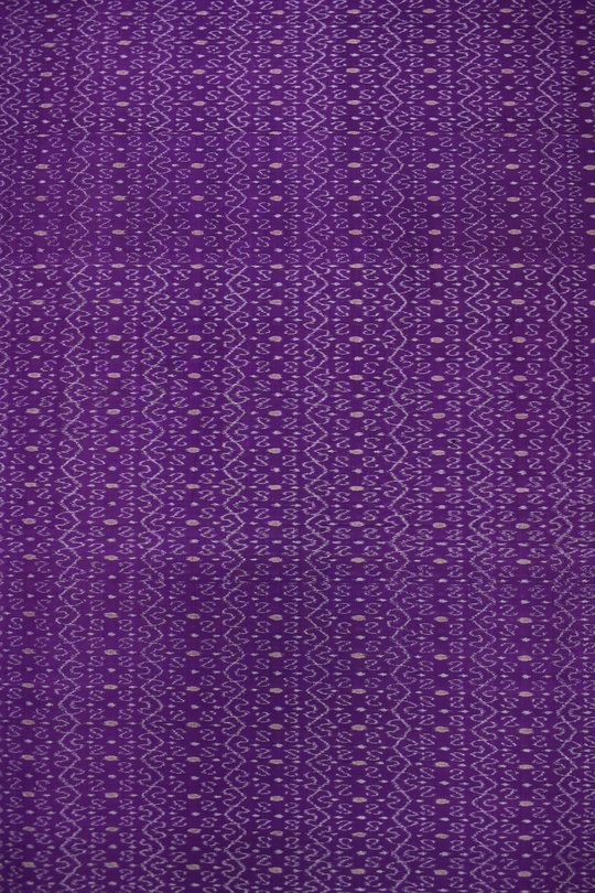 Violet Colour Sambalpuri Handloom Cotton Dress Material - Image 3