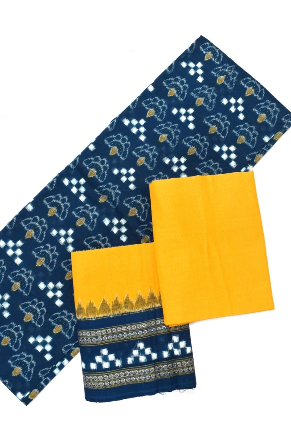 Sumati Colour Pasapali Design Sambalpuri Handloom Cotton Dress Material