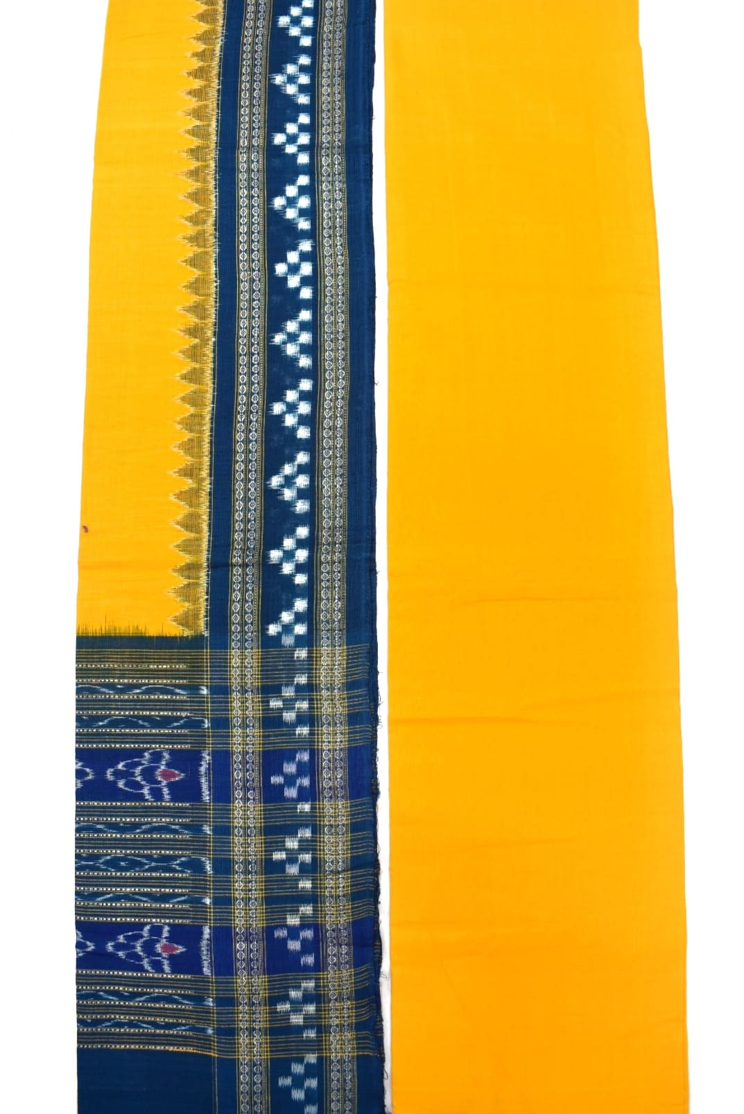 Sumati Colour Pasapali Design Sambalpuri Handloom Cotton Dress Material - Image 3